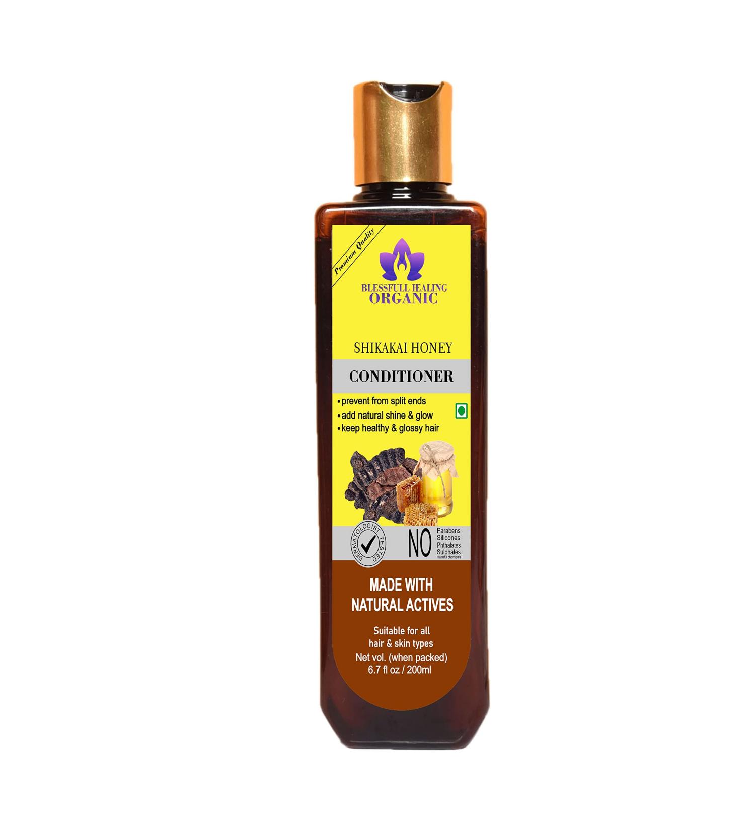 Blessfull Healing Organic Shikakai Honey Natural Hair Conditioner 200 ml (Packing May Vary) - Buy Online on GoSupps.com