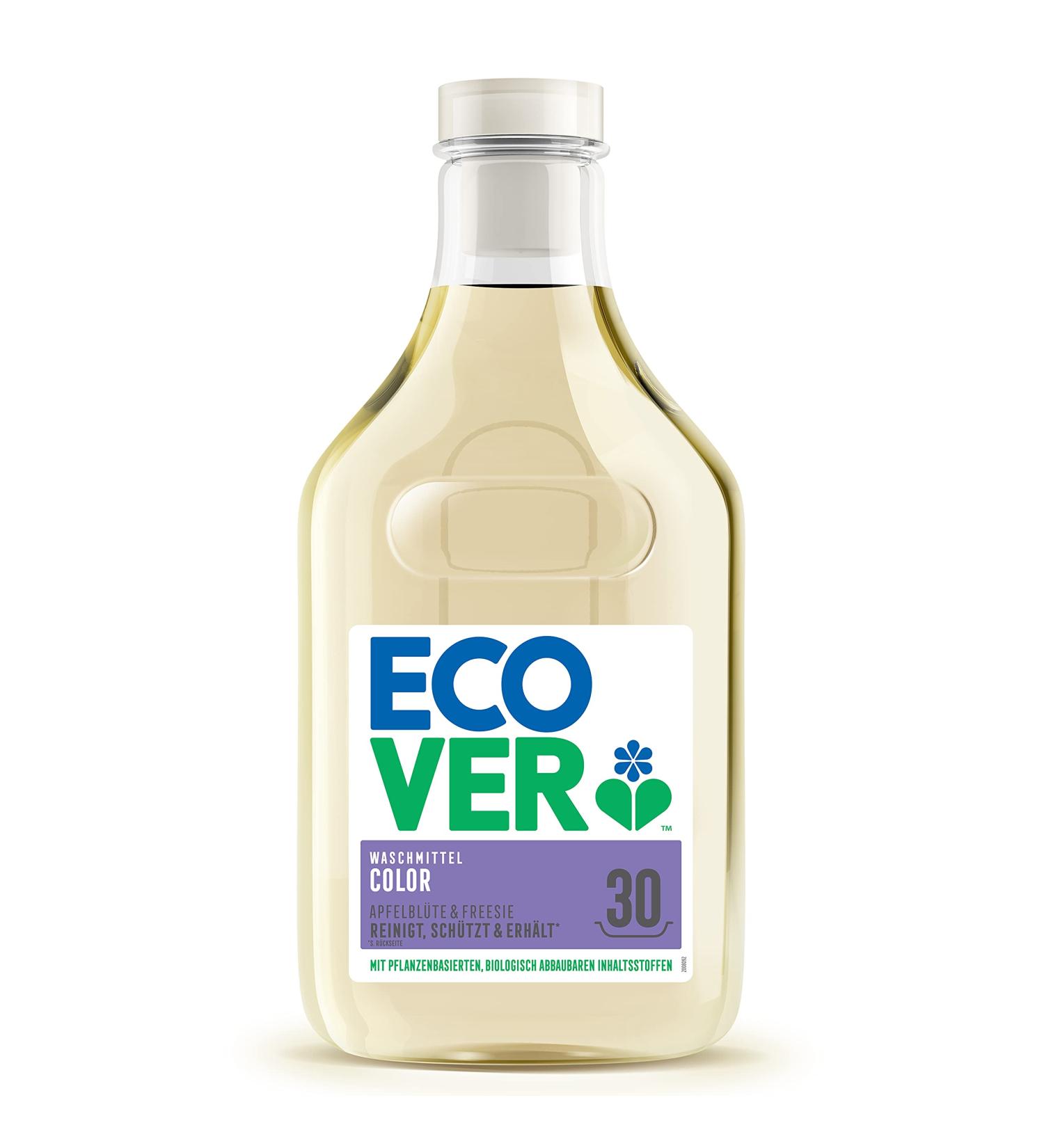 Ecover Color Detergent - Apple Blossom & Freesie 30 Wash Loads 1.5L - Eco-Friendly Laundry Solution for Vibrant Clothes (1 Pack) - Buy Online on GoSupps.com