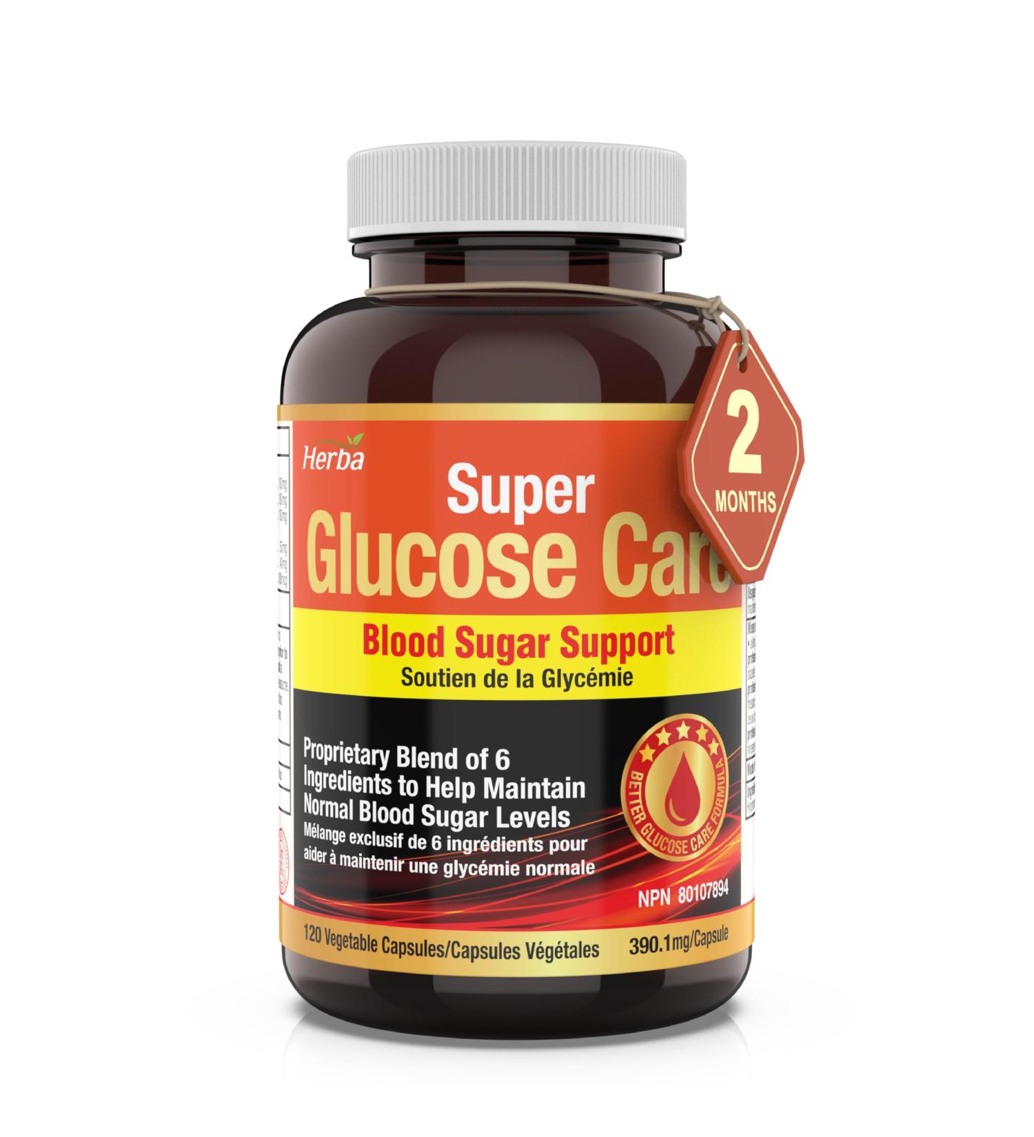 Herba Blood Sugar Control Supplement - 120 Capsules | Blood Sugar Support with Bitter Melon Extract Banaba Leaf Chromium GTF Cinnamon Alpha Lipoic Acid and Fenugreek | Helps Promote and Maintain Normal Healthy Glucose Level | Glucose Care - Buy Online on GoSupps.com