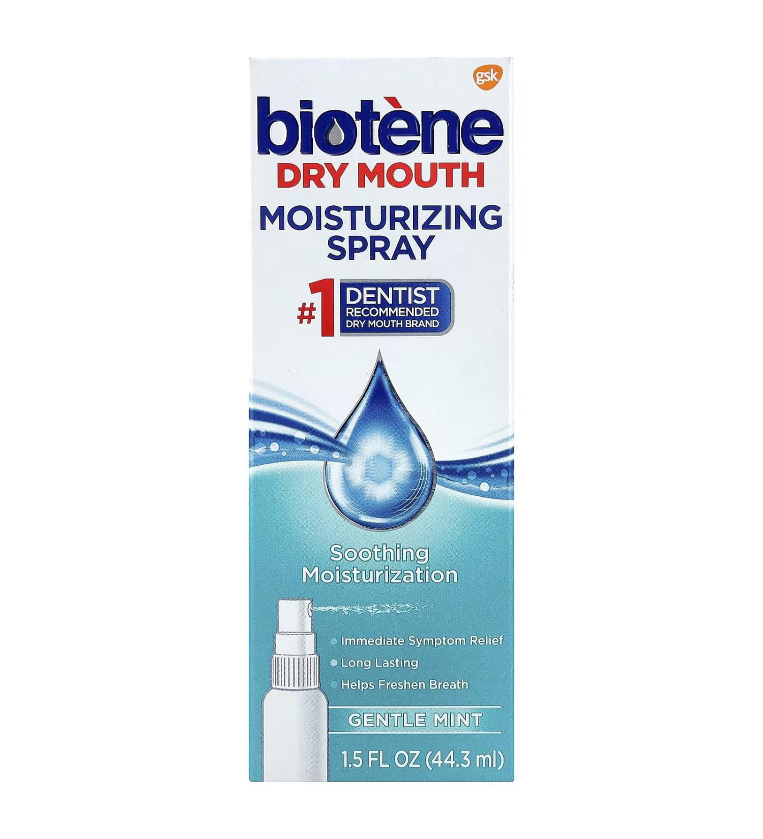 Biotene Dry Mouth Moisturizing Spray Gentle Mint 1.5 Oz (pack of 10) - Buy Online on GoSupps.com