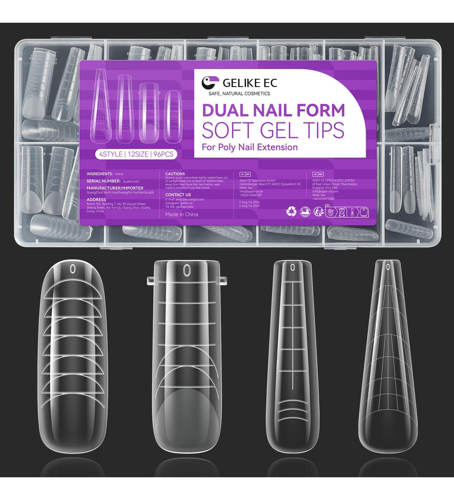  gelike ec Gelike ec Set of 96 nail molds - Buy Online on GoSupps.com