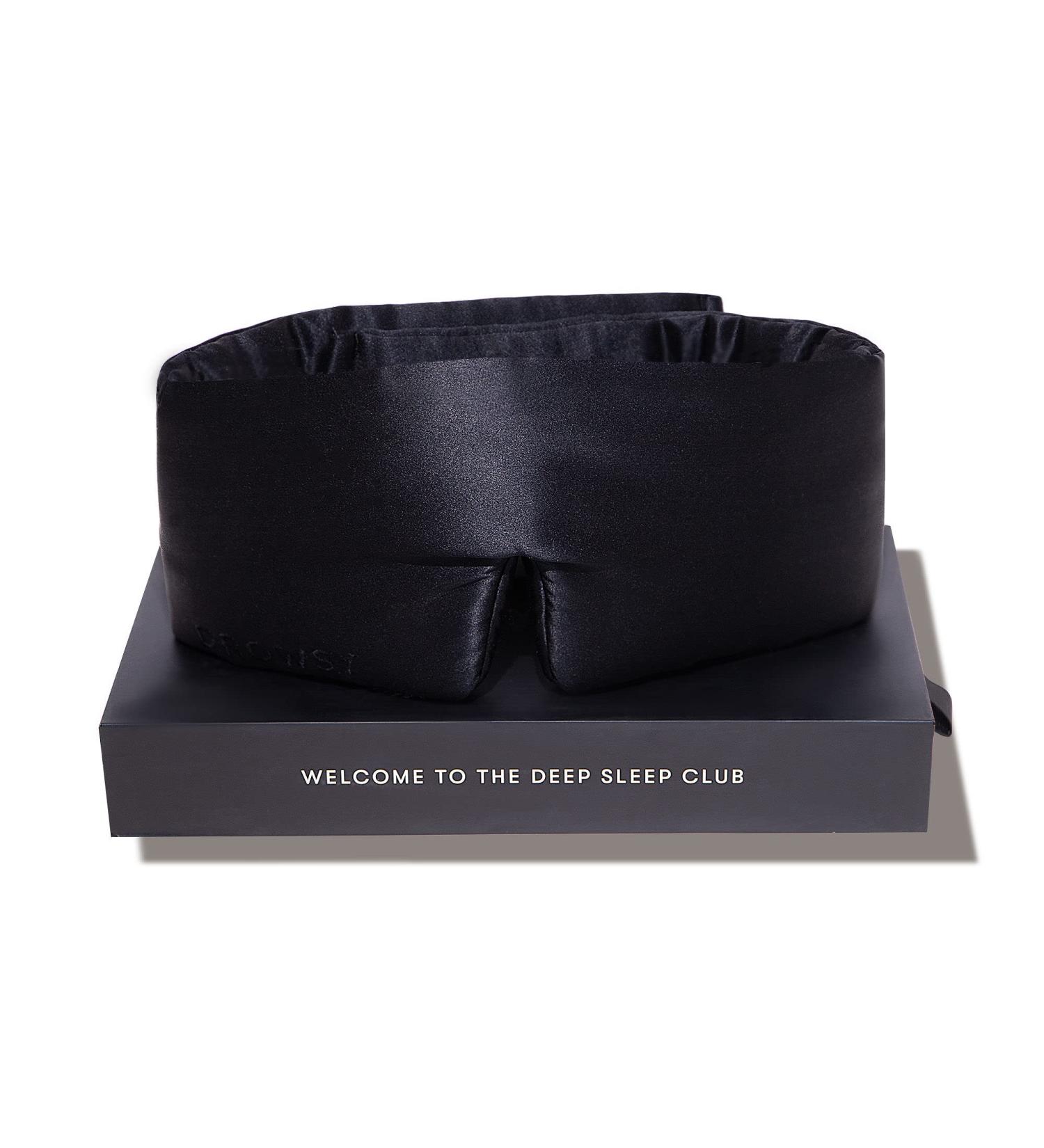 DROWSY Silk Sleep Mask - Luxurious Face-Hugging Cocoon for Total Darkness - Black Jade - Buy Online on GoSupps.com