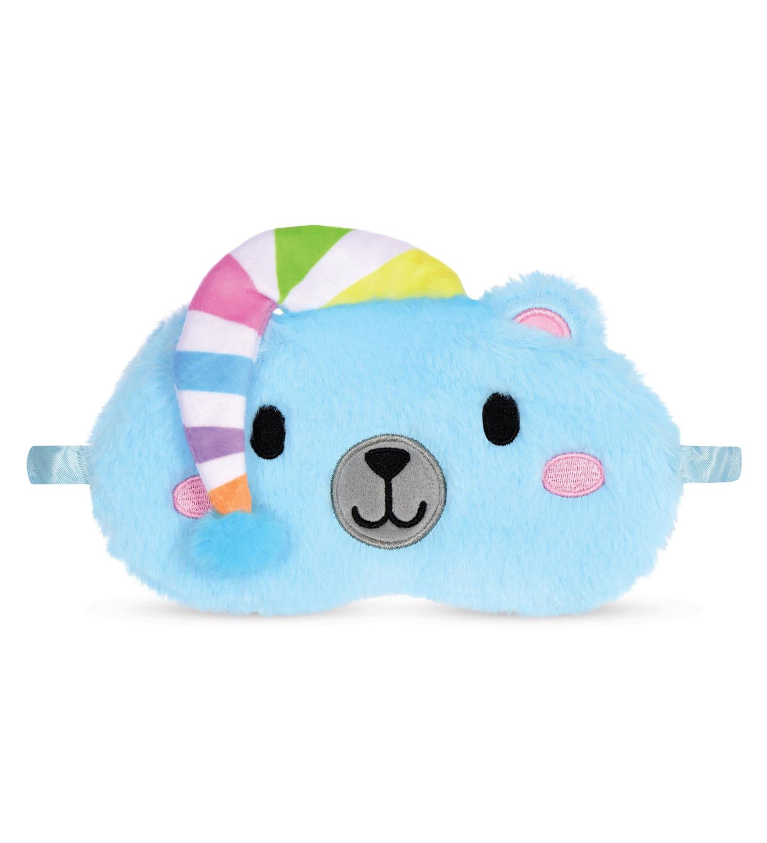 iScream Holiday Pals Polar Bear Satin-Lined Fleece Sleep Mask | International Shipping Available - Buy Online on GoSupps.com