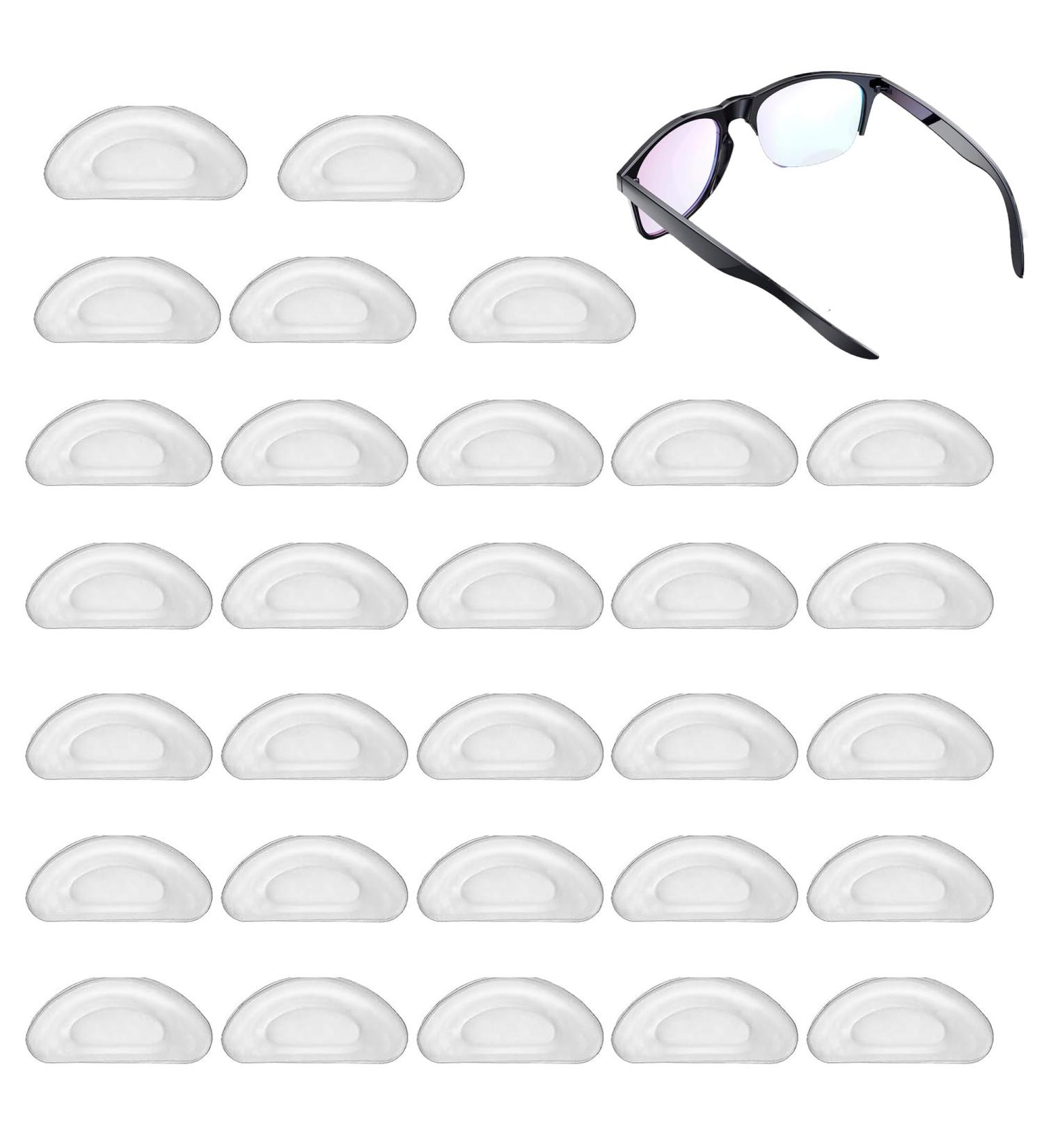 30-Pack Self-Adhesive Transparent Nose Pads for Glasses & Sunglasses - Non-Slip Silicone Anti-Slip Pads - Buy Online on GoSupps.com