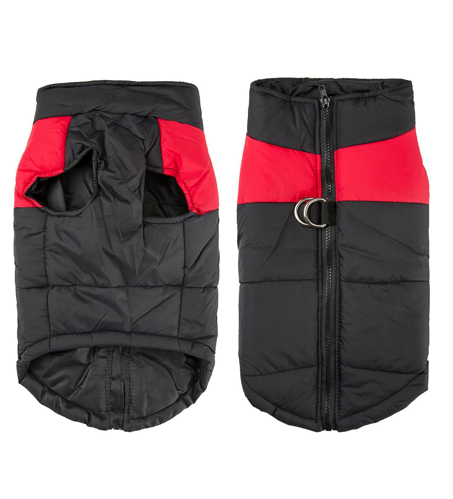 Shinmax 2XL Red Dog Coat | Warm Windproof Waterproof Jacket for Pets | Winter Clothing for Dogs - Buy Online on GoSupps.com