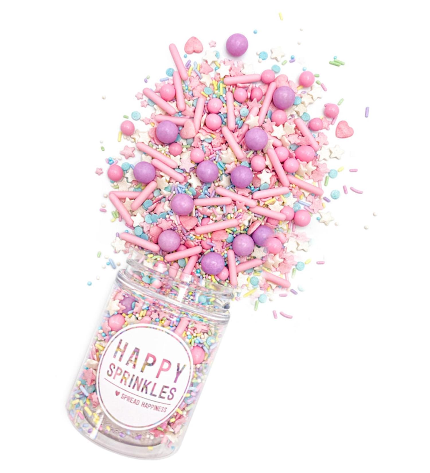 Happy Sprinkles Pastel Vibes 90g | Colorful Chocolate Sprinkle Mix for Decorating Cookies Ice Cream & Cakes - Ideal Tortendeko - Buy Online on GoSupps.com