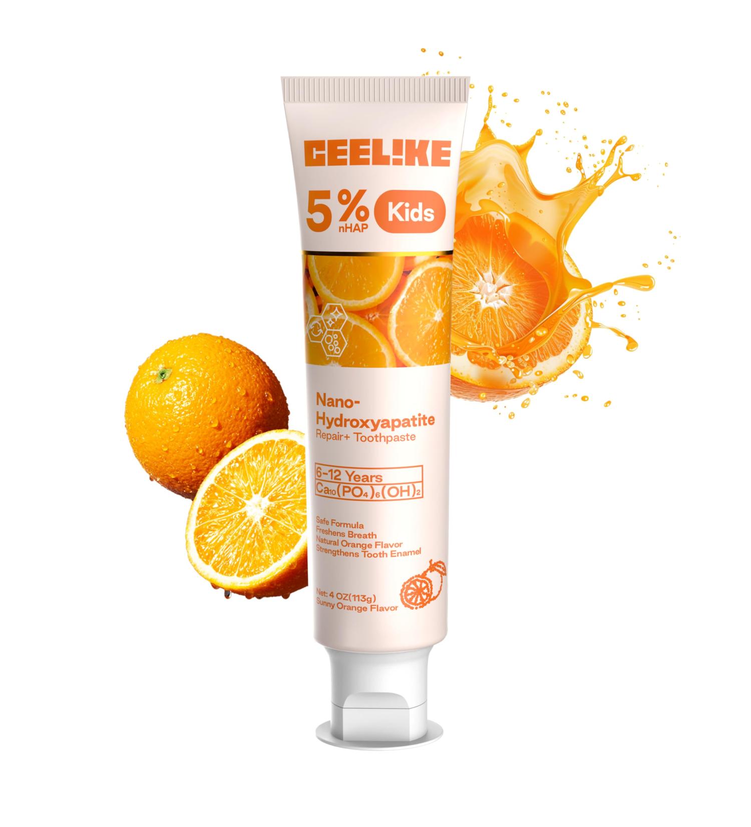 CEELIKE Kids Toothpaste 5% Hydroxyapatite for Mineral & Remineralization Care Natural Sweetness & Herbal Protection 113g (1) - Buy Online on GoSupps.com