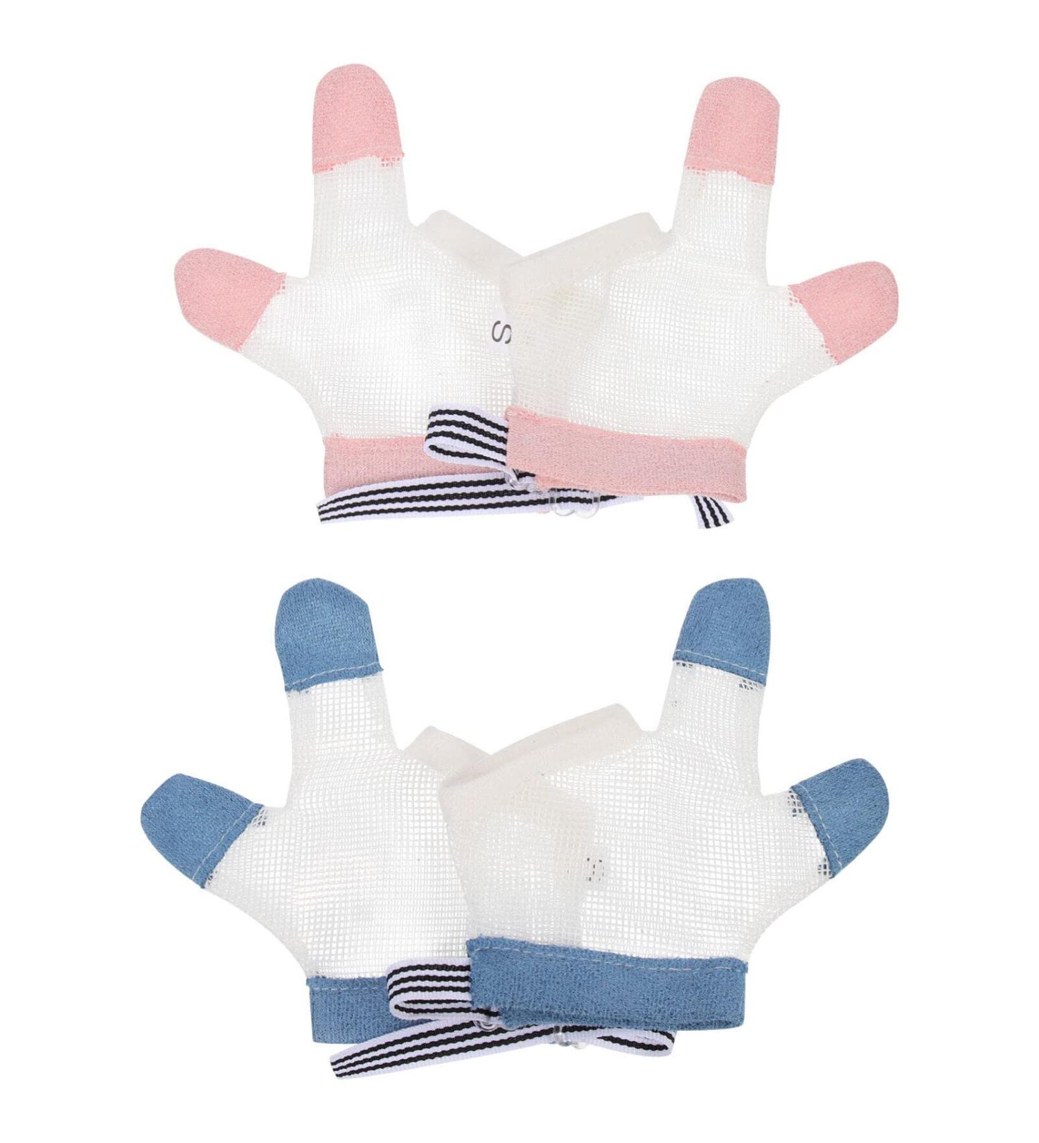 Healvian Kids Tools Kids Tools Kids Tools Baby Stop Thumb Sucking Kid Infant Stop Thumb Sucking Kit Soft Mesh Fabric Stop Sucking Glove No Scratch Breathable Finger Thumb Protector S 2 Pairs Mittens Small - Buy Online on GoSupps.com
