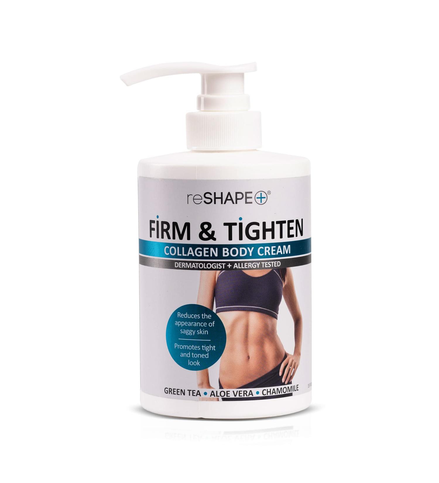 Reshape Collagen Body & Face Cream Moisturizing Skin Care Lotion  Skin Tightening Cellulite Body Lotion Improves Skin Elasticity  Plumps Sagging Skin W/ Green Tea  Aloe Vera  & Chamomile  15 Fl Oz 15 Fl Oz (Pack of 1) Coll - Buy Online on GoSupps.com