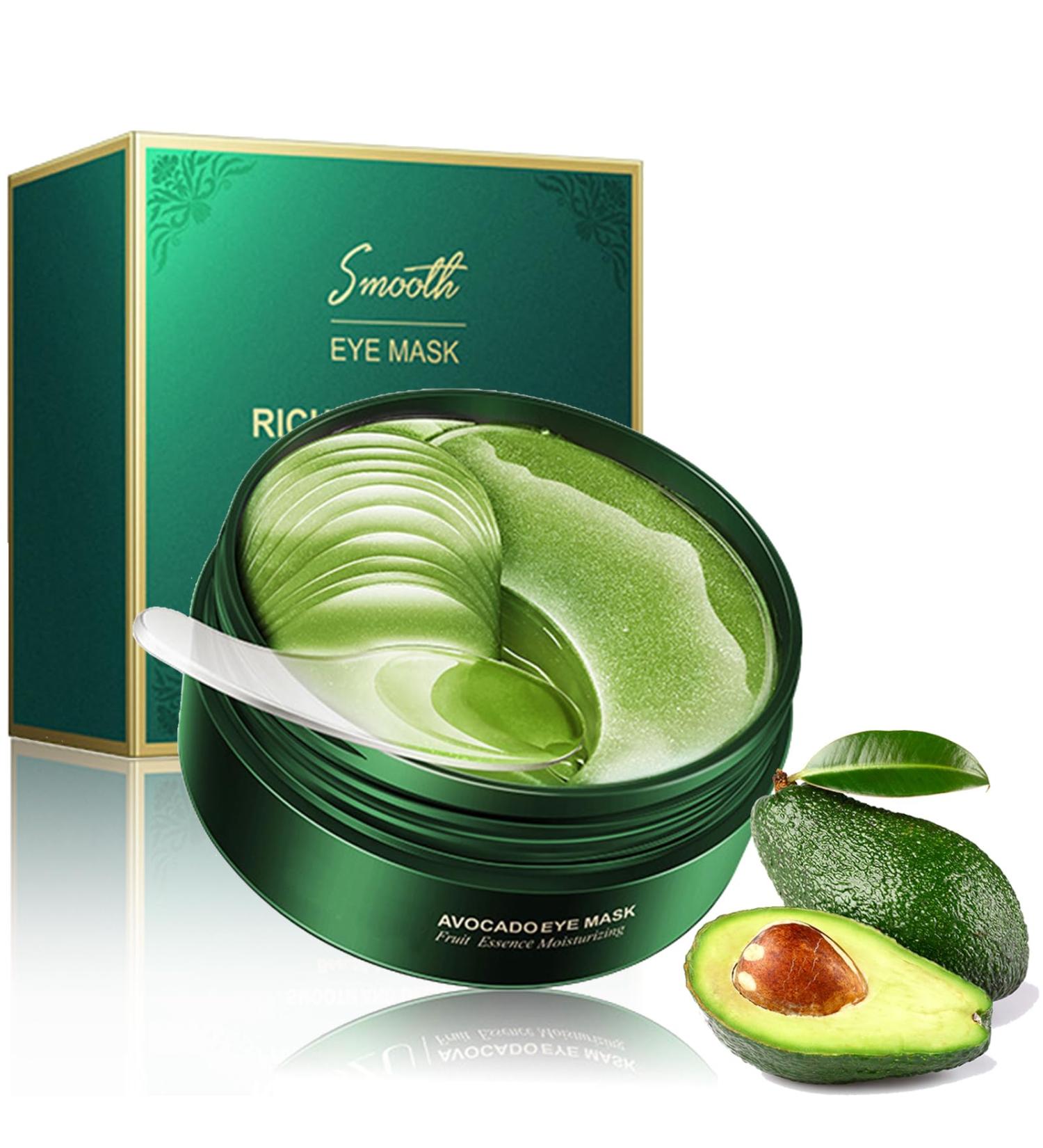 Avocado Under Eye Patches - 60pcs | Korean Skincare Anti-Wrinkle Treatment for Puffy Eyes, Dark Circles, and Eye Bags - Buy Online on GoSupps.com