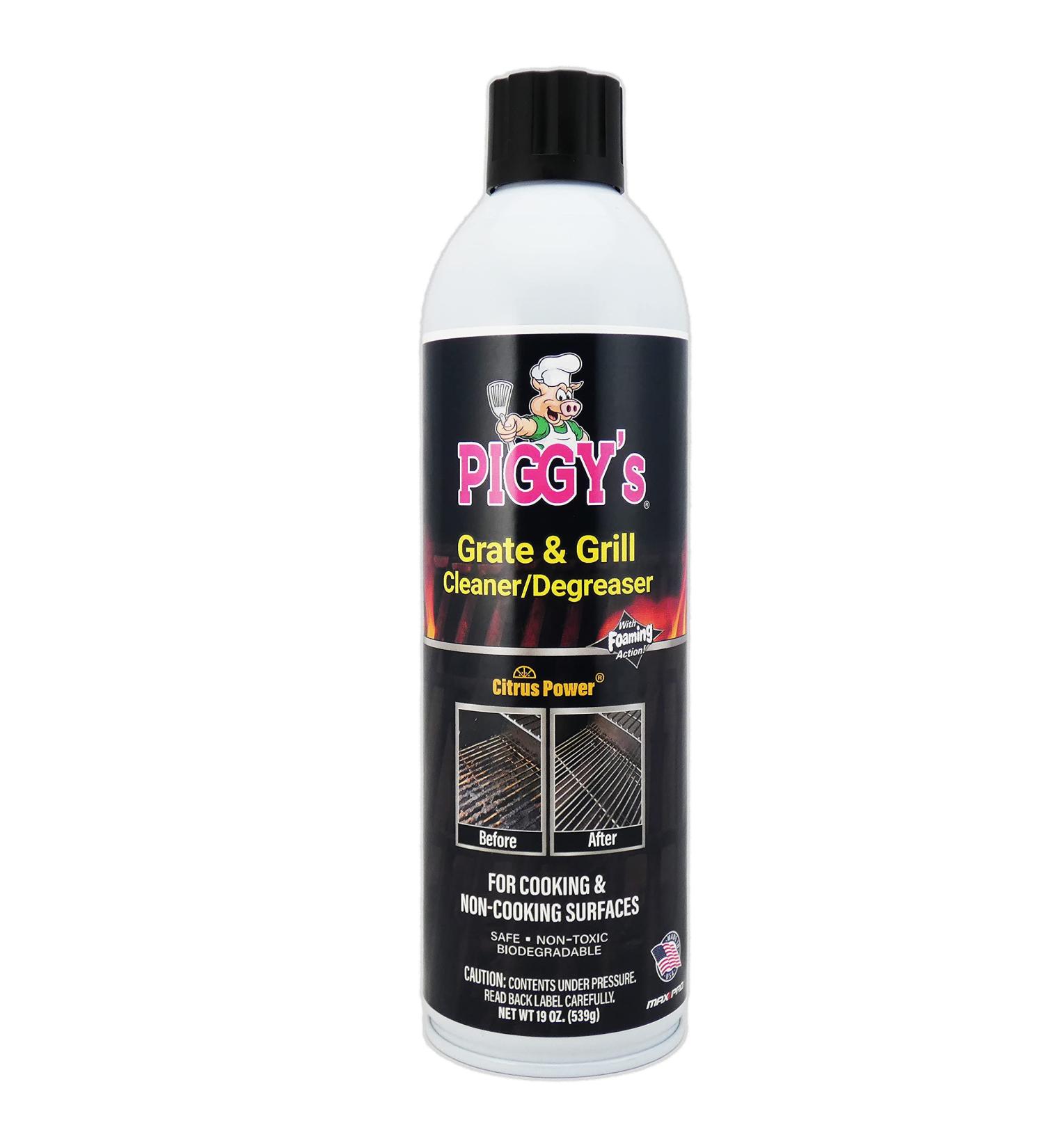 Max Professional Piggy's Heavy Duty Barbecue Grill Grate Cleaner & Degreaser - 19 oz - Buy Online on GoSupps.com