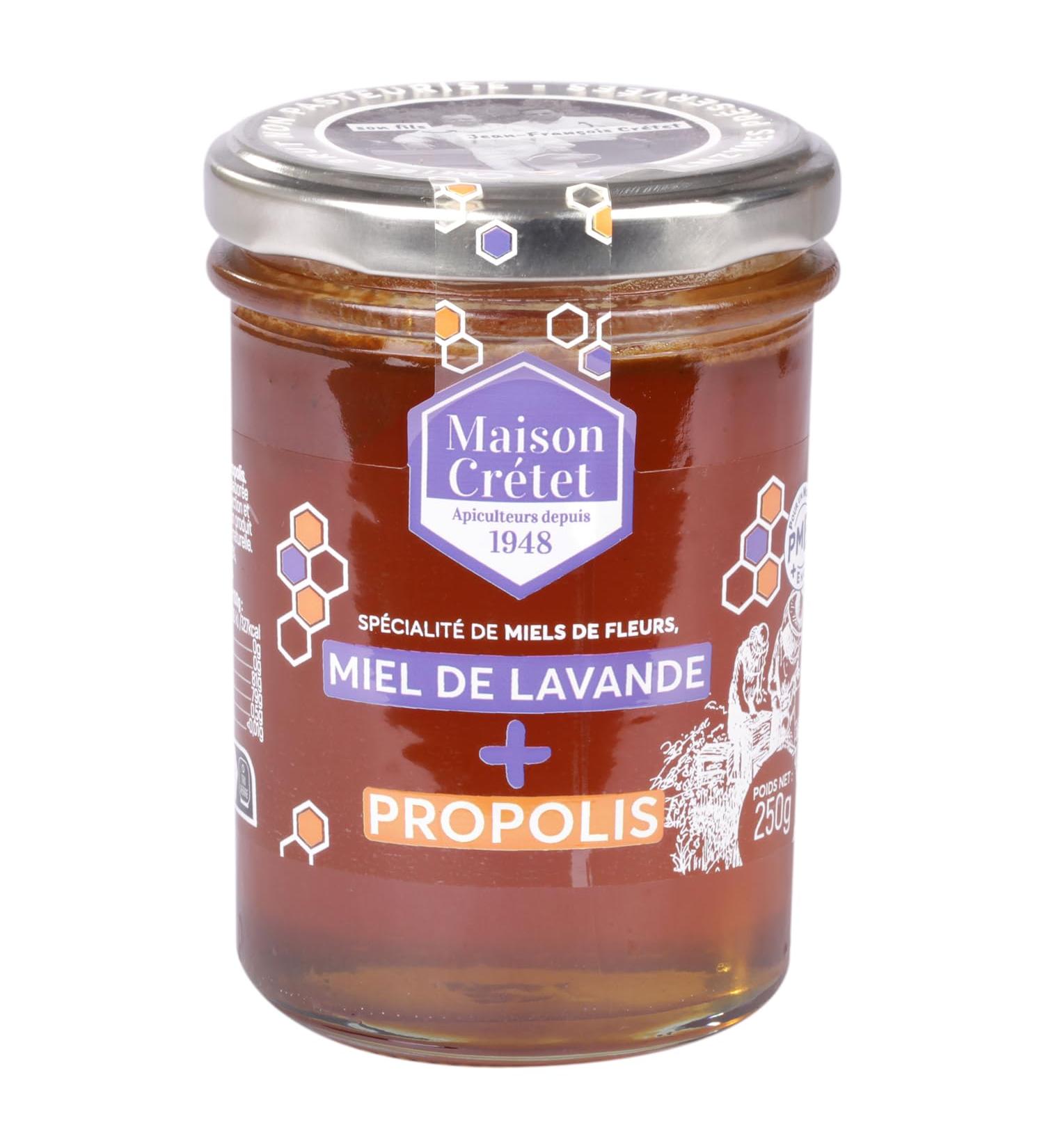 House Cr tet | Honey Sea Lavender and Propolis | Dense Propolis Extract | Glass Jar | Preparation of 250g