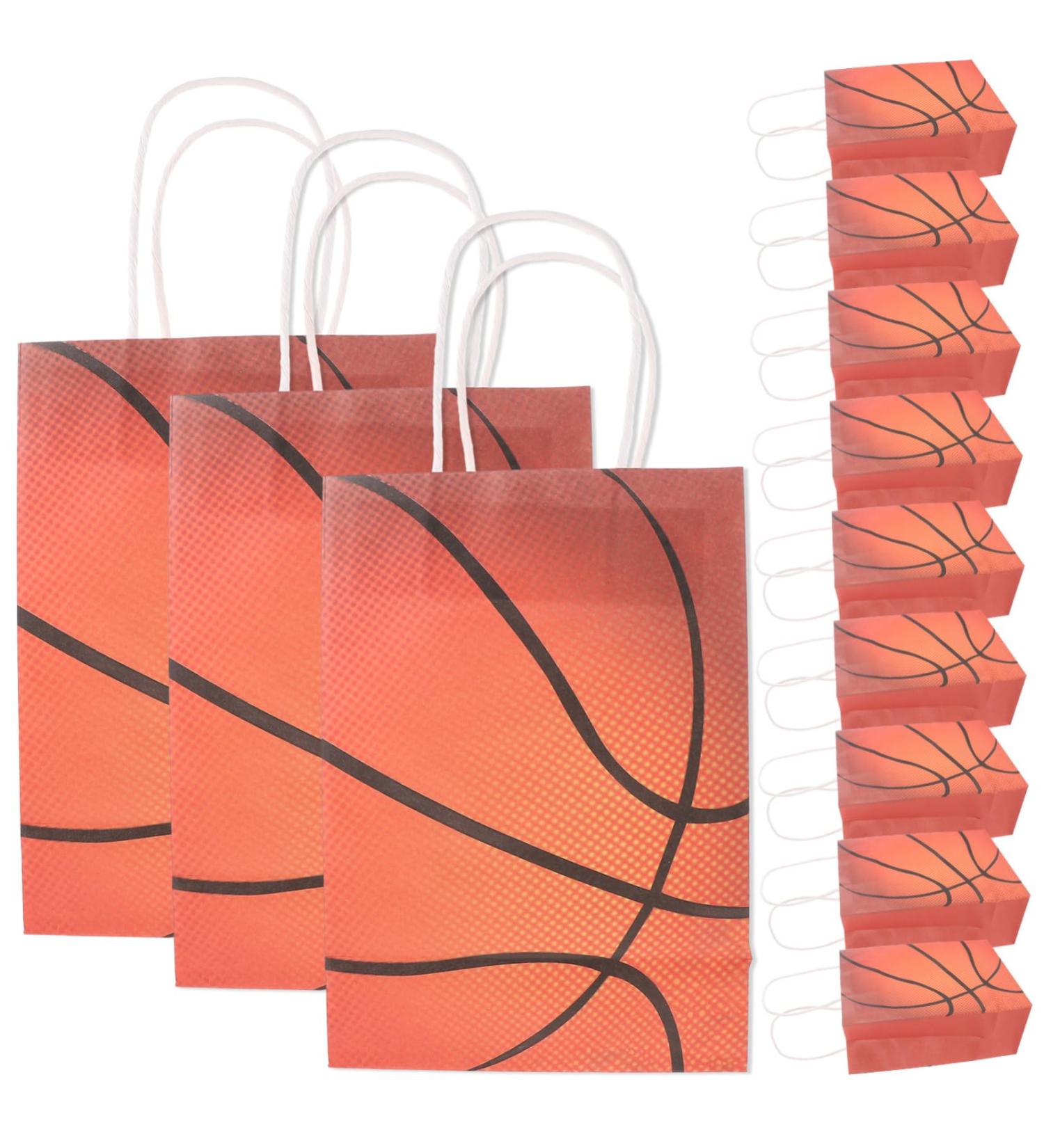 KOMBIUDA 12pcs Birthday Gift Bag Football Gift Bags Football Party Favor Basketball Goodie Bags Gift Bags for Presents Packing Bags Basketball Snacks Bag Food Small Gift Bag Paper Fashion 1 count (Pack of 1) As Shown 2 - Buy Online on GoSupps.com