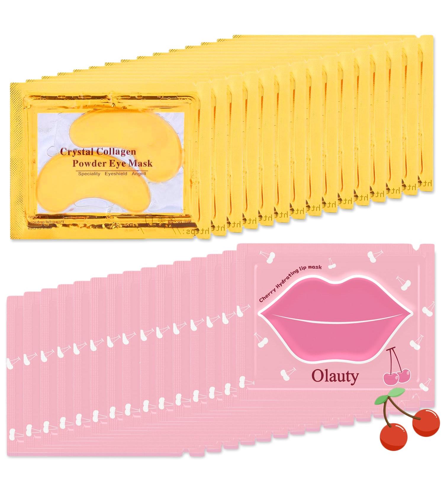 30 Pairs 24K Gold Eye Masks & Collagen Lip Masks - Anti-Wrinkle Under Eye Patches for Dark Circles & Puffy Eyes - Moisturizing Gel Treatment Pads - Buy Online on GoSupps.com
