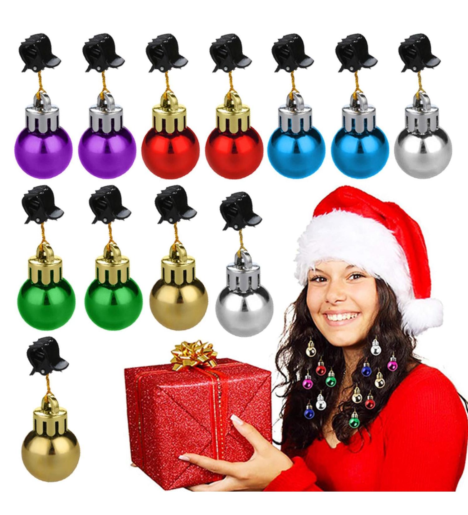 Clip Beard Ball - Clip Beard Shine Ball Decoration - Bulb Shape Tiny Beard Bells Santa Claus Beard Clips for Men Beard Attachment Buogint - Buy Online on GoSupps.com