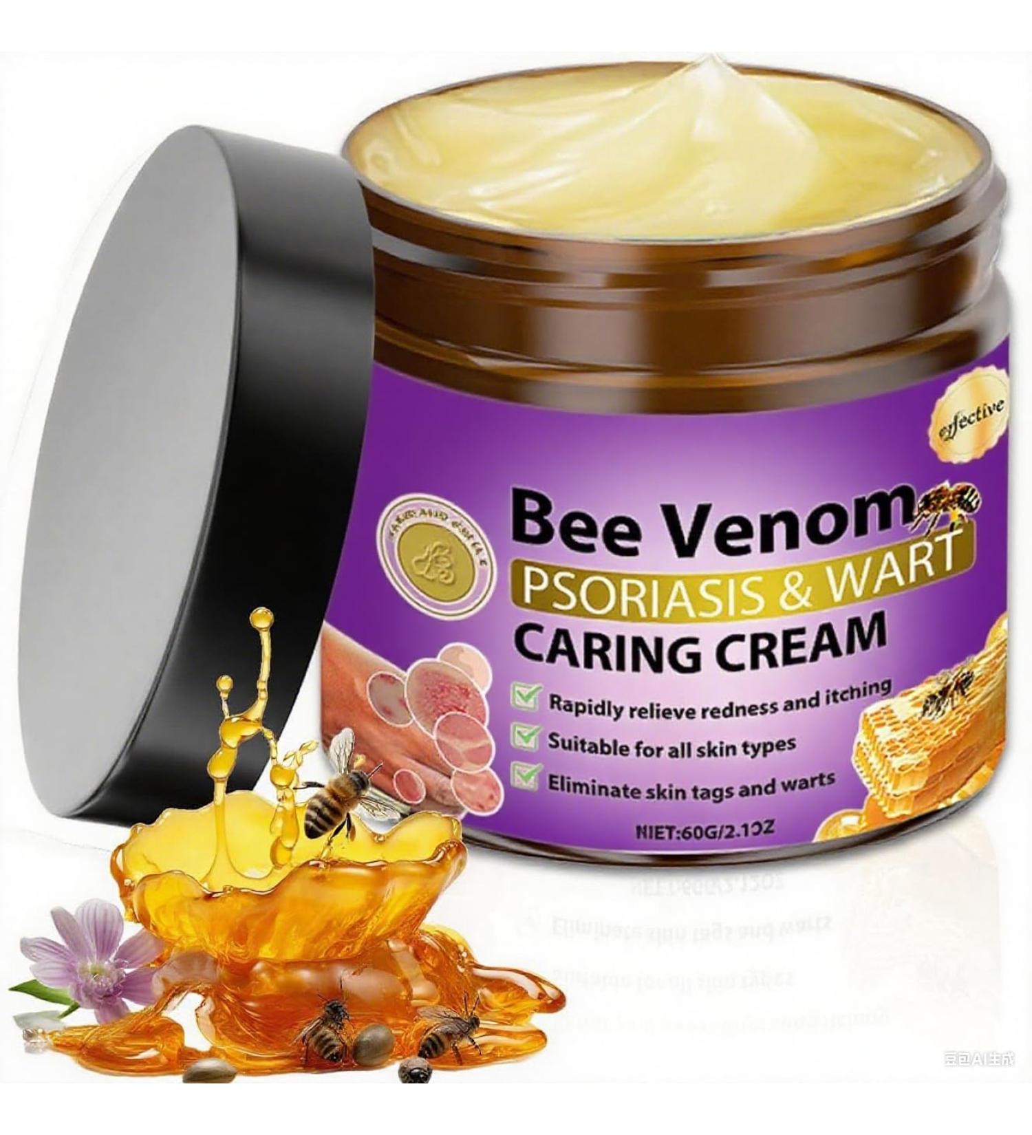 Caderno Inteligente Bee Venom Cream for Women and Men Natural Bee Venom for All Skin Types 2.12 OZ Puple
