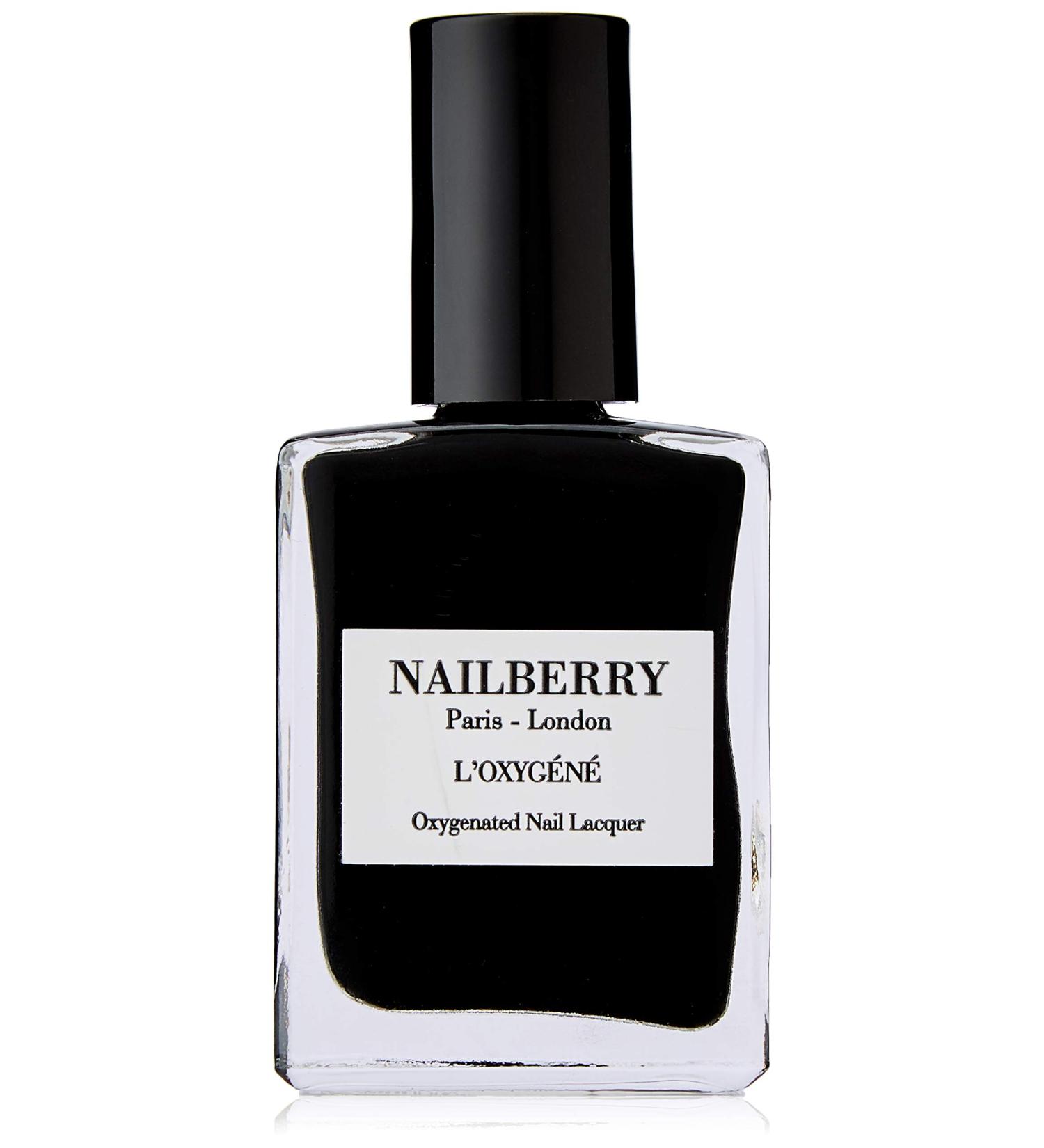 Nailberry L'Oxyg ne Oxygenated Nail Lacquer | Black Berry 15ml | Long Lasting Color | 12-Free Vegan, Halal, Cruelty & Gluten Free - Buy Online on GoSupps.com