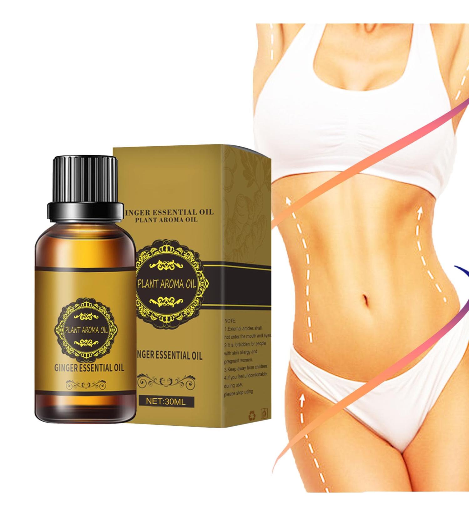 Lymphatic Drainage Ginger Oil for Weight Loss | Abdominal & Massage Oil | Ethereal Plant Extraction - Buy Online on GoSupps.com