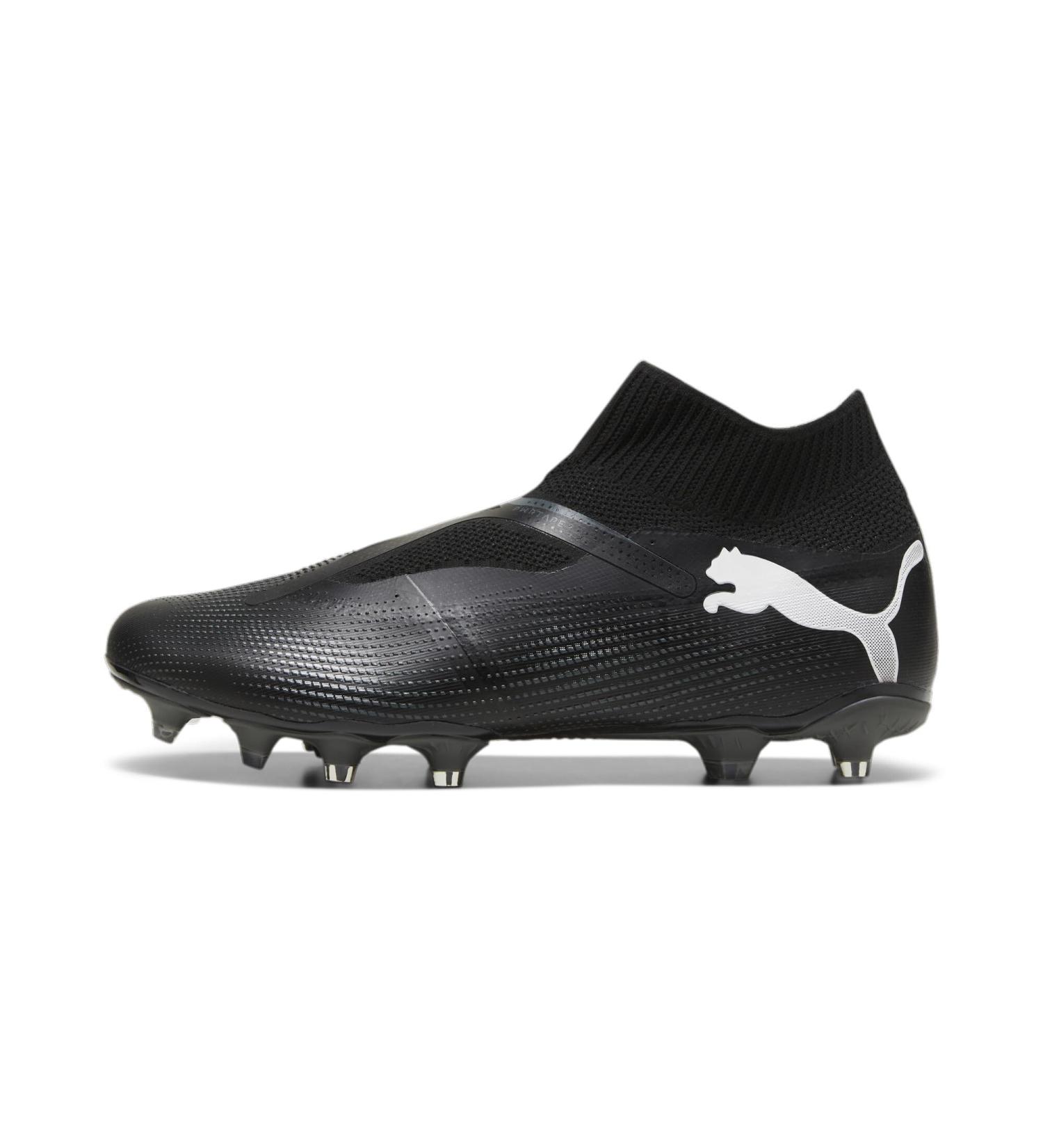 PUMA Men's Future 7 Match+ LL FG/AG Soccer Shoe - 40 EU | Black & White | International Shipping Available - Buy Online on GoSupps.com