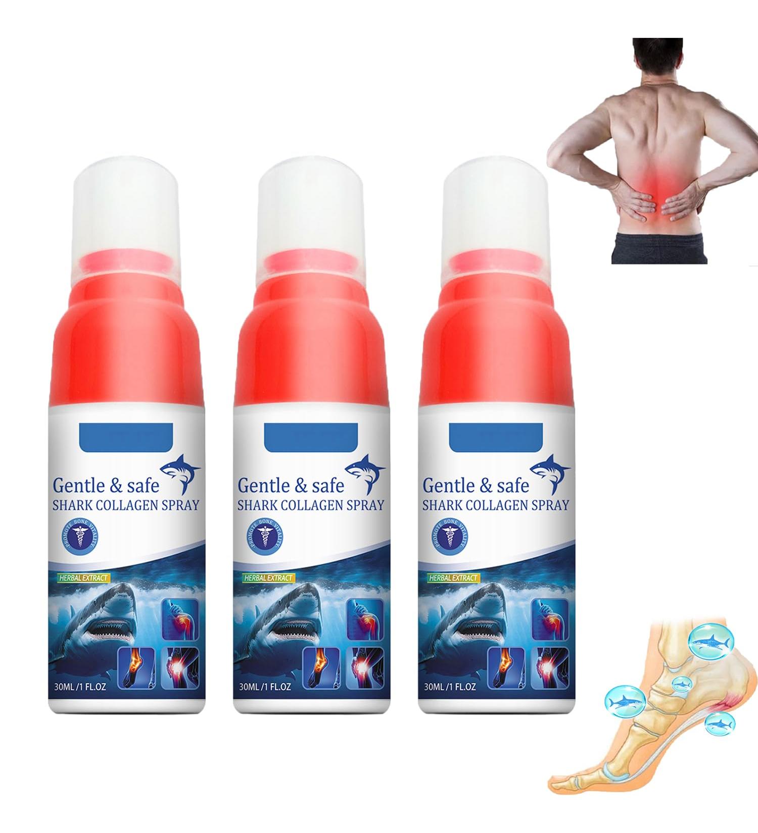 Shark Collagen Spray 30Ml/1FL.OZ Bonjunction Shark Collagen Support Spray for Bone Joint Mobility (3PCS) - Buy Online on GoSupps.com
