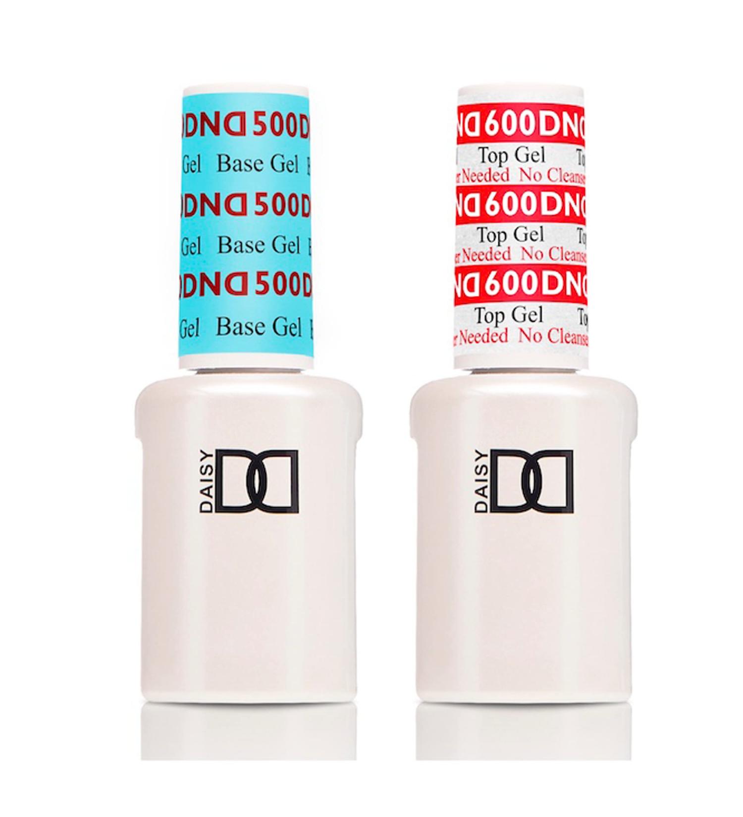DND Base Gel and Top Gel Polish No Cleanse Set UV/LED GelBase Polish 500 and No Cleanse Top Coat 600 Professional Gel Polish Duo 0.5 Fl Oz Each - Buy Online on GoSupps.com
