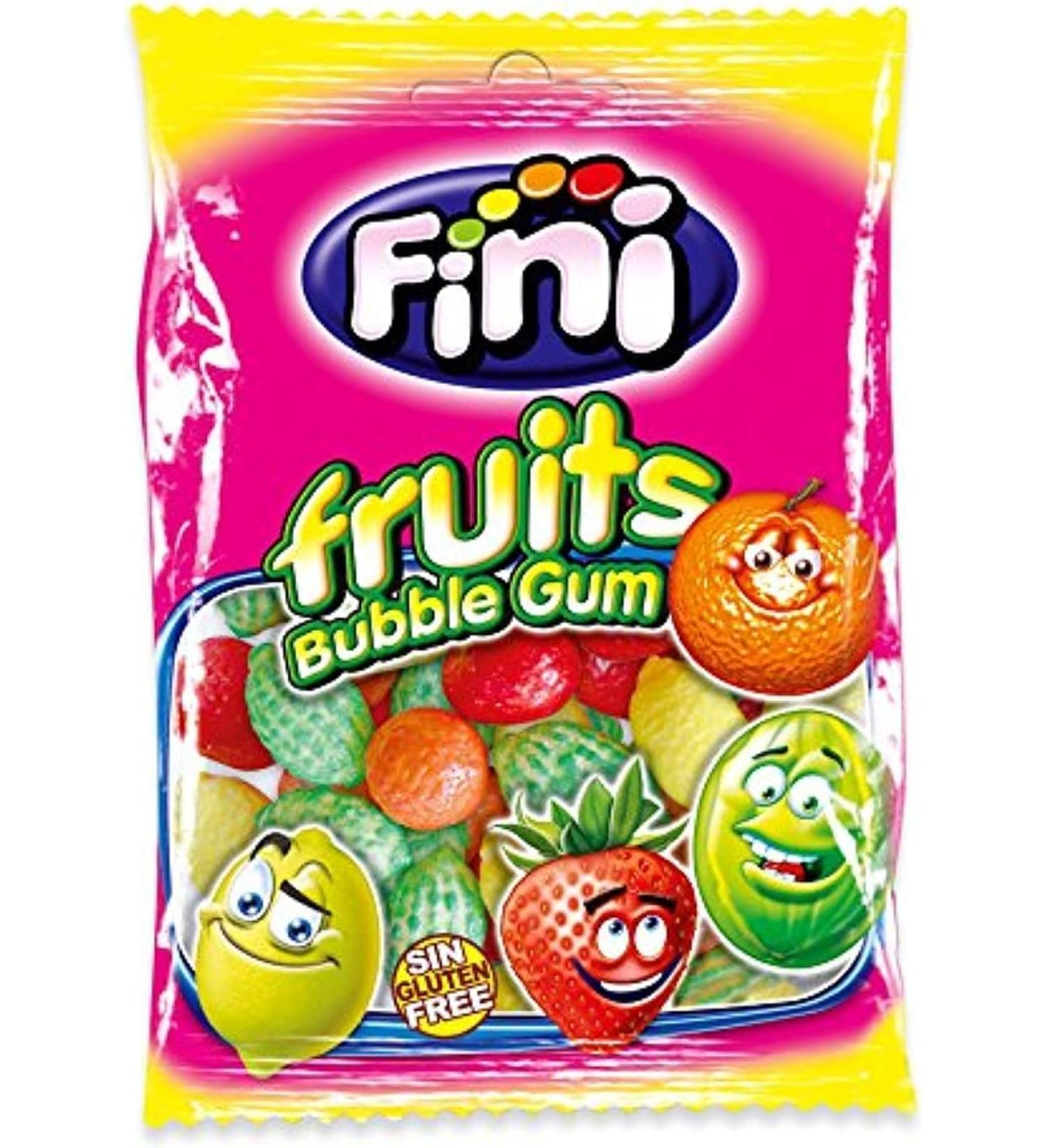 Bubble Gum FRUITS - Chewing Gum - Fini - 90 Grammes - Halal - Sans gluten - Sans Mati res grasses - Bonbon - 397