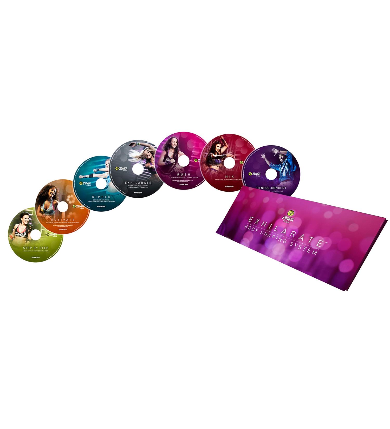 Zumba Fitness Exhilarate German original version Premium Body Shaping System 7 DVDs Set