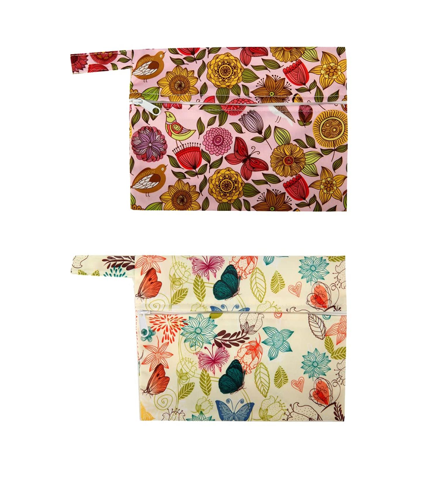 Reusable Mini Wet Bag for Mama Cloth & Breast Pads - 2 Pack (7x5.5 Inch) - Buy Online on GoSupps.com