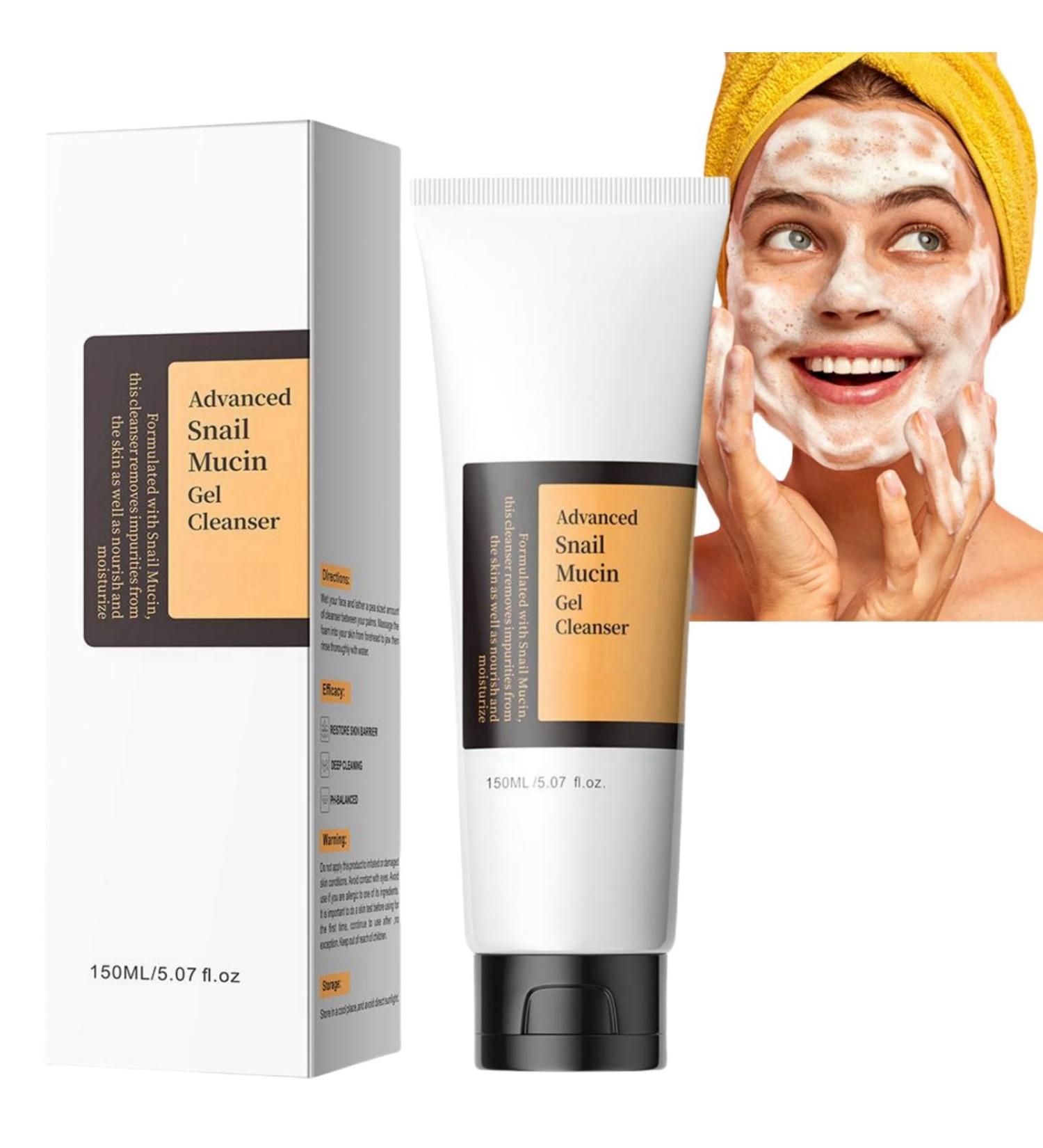 Snail Mucin Facial Cleanser Moisturising Face Wash Face Wash for Women Hydrating Cleanser for Gently Cleaning Pores Removes Dirt Oil&Impurities Facial Wash for Deep Cleansing And Skin Moisturizing - Buy Online on GoSupps.com