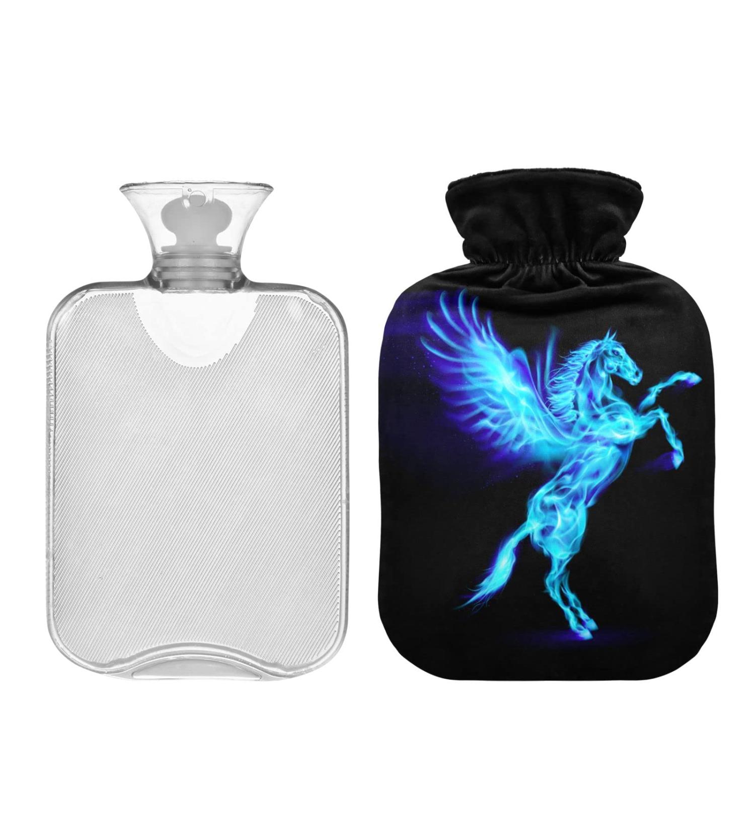 2L Hot Water Bottle with Lid | Flying Pegasus Pain Relief Bag for Warm Hands & Feet - Winter Essential - Buy Online on GoSupps.com