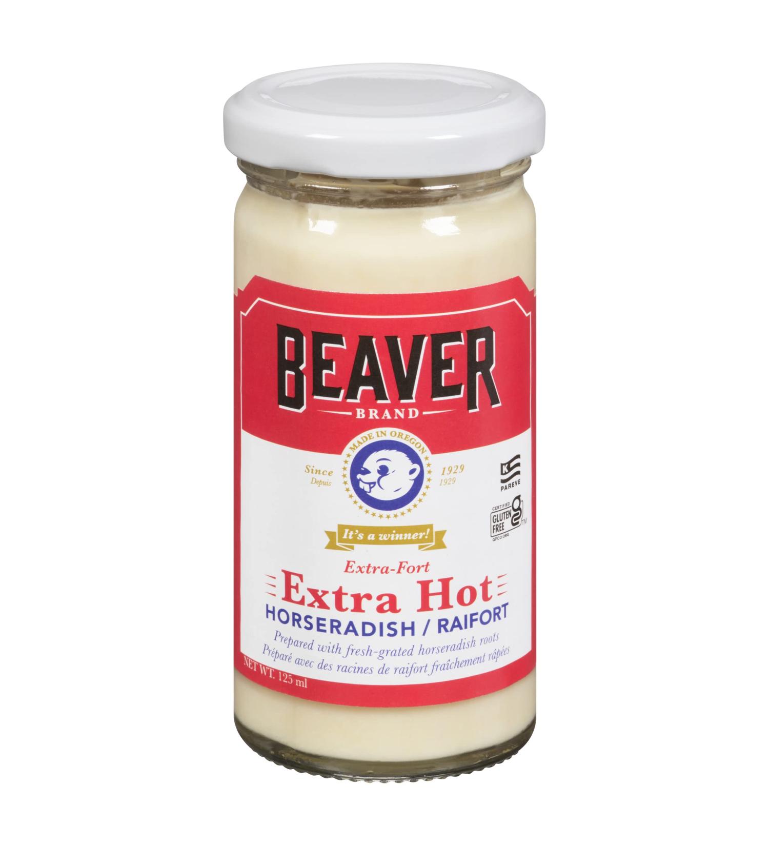 Beaver Prepared Horseradish Extra Hot 125ml - Buy Online on GoSupps.com