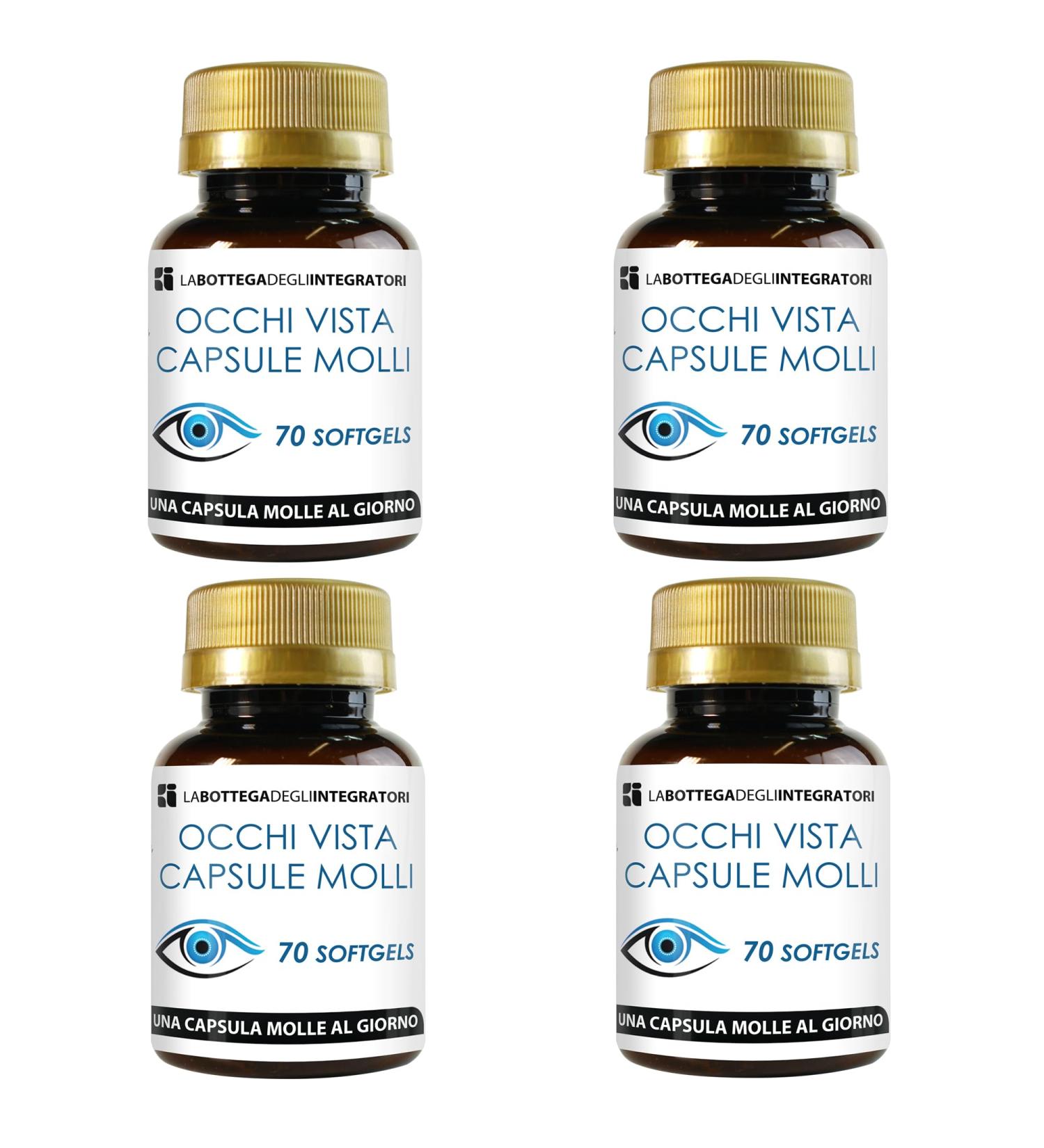 LABOTTEGADEGLIINTEGRATORI Vision Supplement 280 Softgels with lutein zinc fish oil Omega 3 DHA EPA eyes on soft capsules 1 softgel per day The bottle of the integrators - Buy Online on GoSupps.com