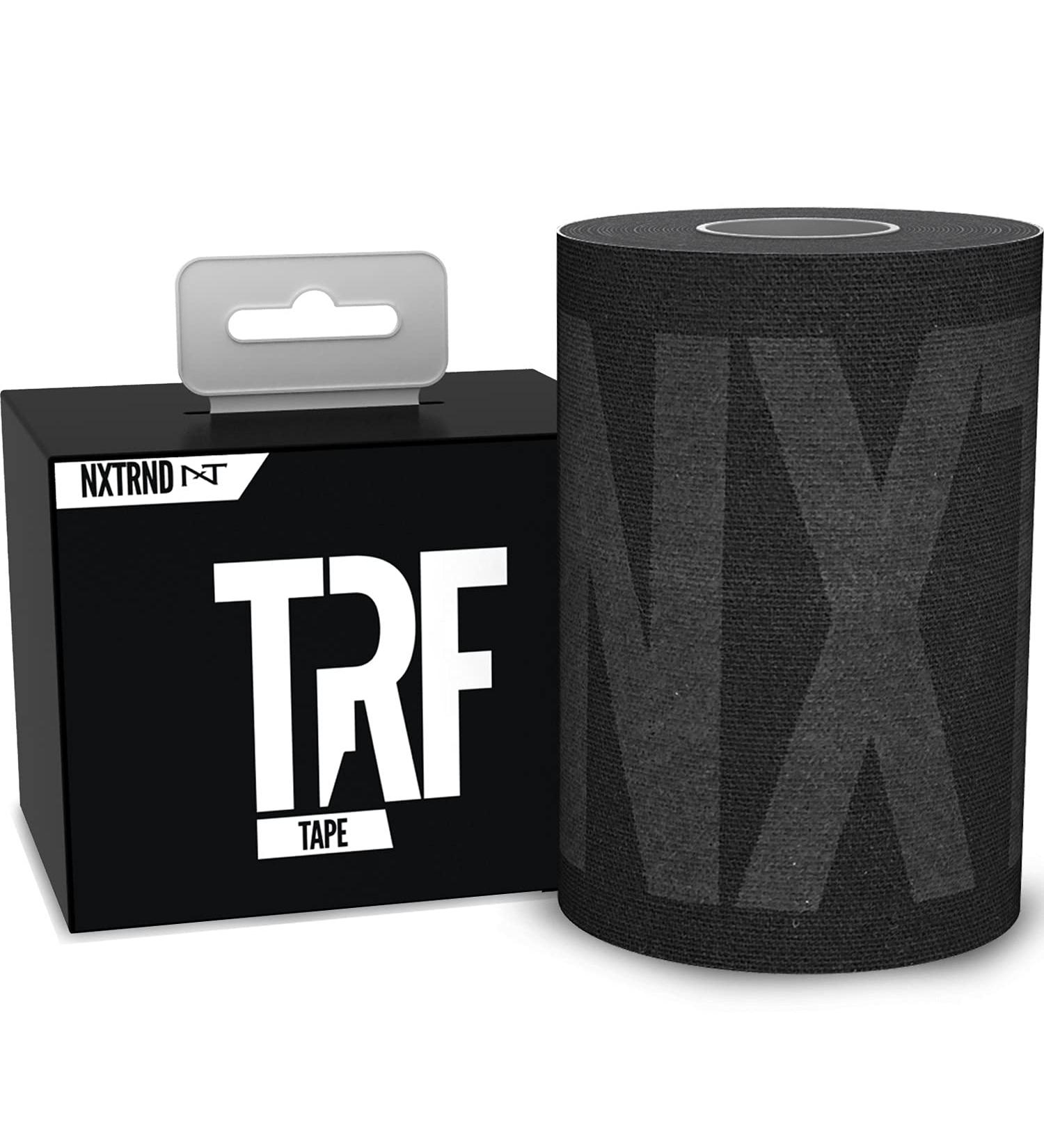 Nxtrnd TRF Turf Tape for Arms - Extra Wide Athletic Kinesiology Tape | Waterproof & Ultra Sticky (Black) - Buy Online on GoSupps.com