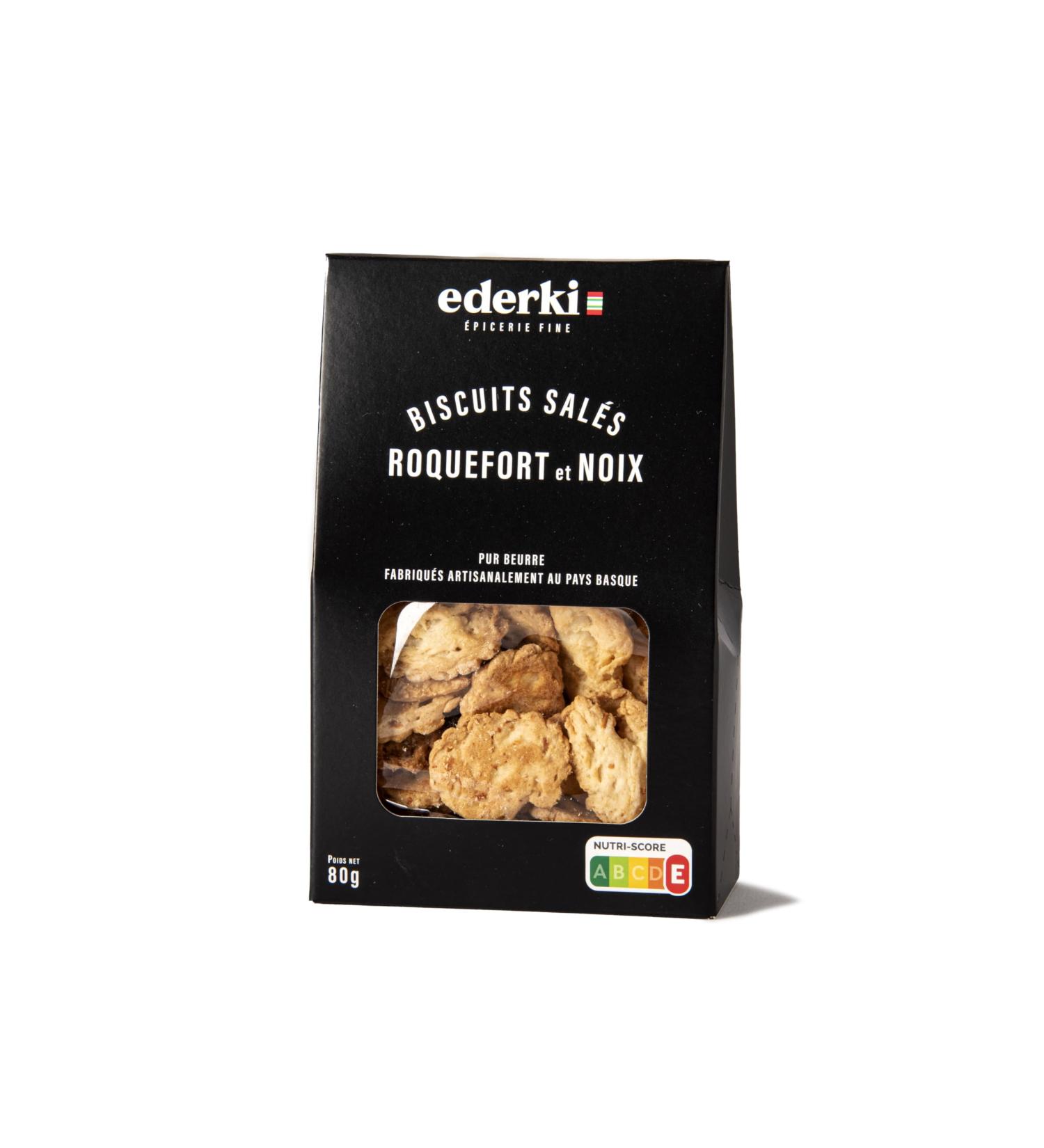 Roquefort and Walnut Biscuits 80g