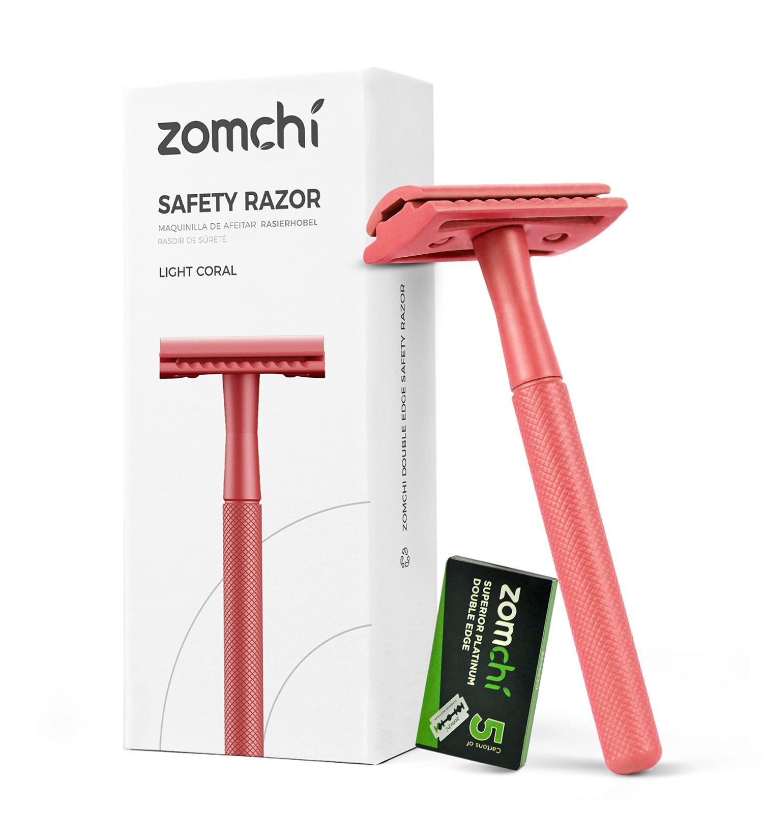 Shop Eco-Friendly Security Razor for Women | 5-Blade Red Razor with Sensitive Box | Plastic-Free & Safe Shaving - Buy Online on GoSupps.com