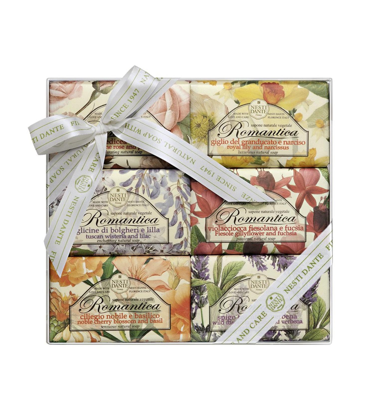 Romantica Floral 6 Soap Gift Set - Luxury Bath Collection - Buy Online on GoSupps.com
