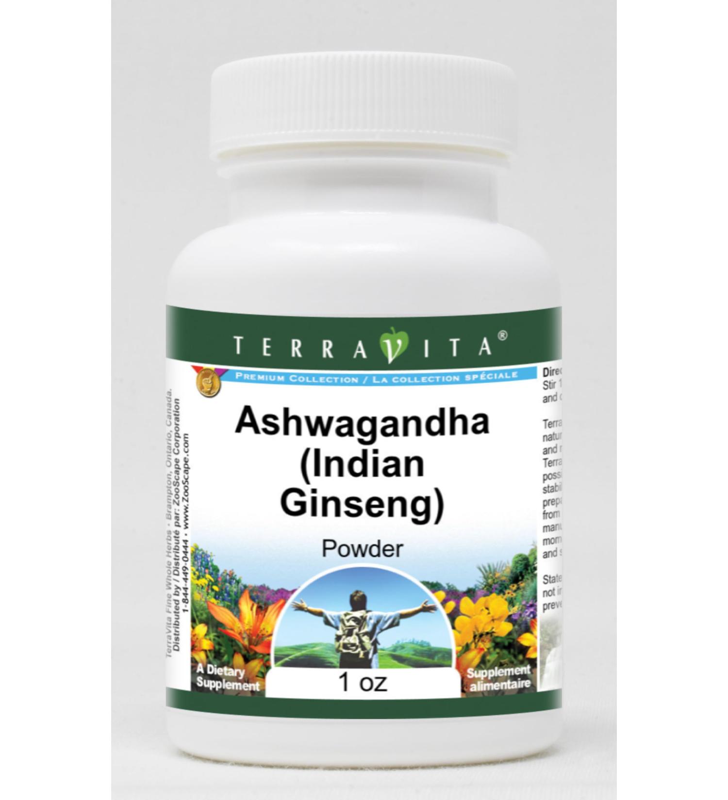 Ashwagandha (Indian Ginseng) - Withania Somnifera Root - Powder (1 oz ZIN: 513645) - Buy Online on GoSupps.com