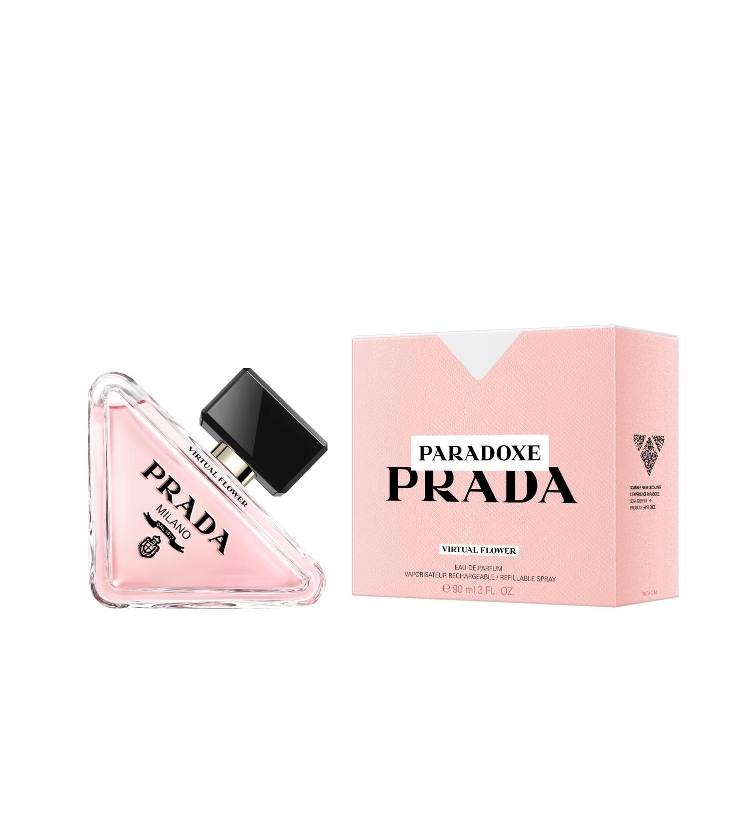 Prada Paradoxe Virtual Flower Eau De Parfum Spray for Women 3.0 Ounce (Refillable) 3 Fl Oz (Pack of 1)