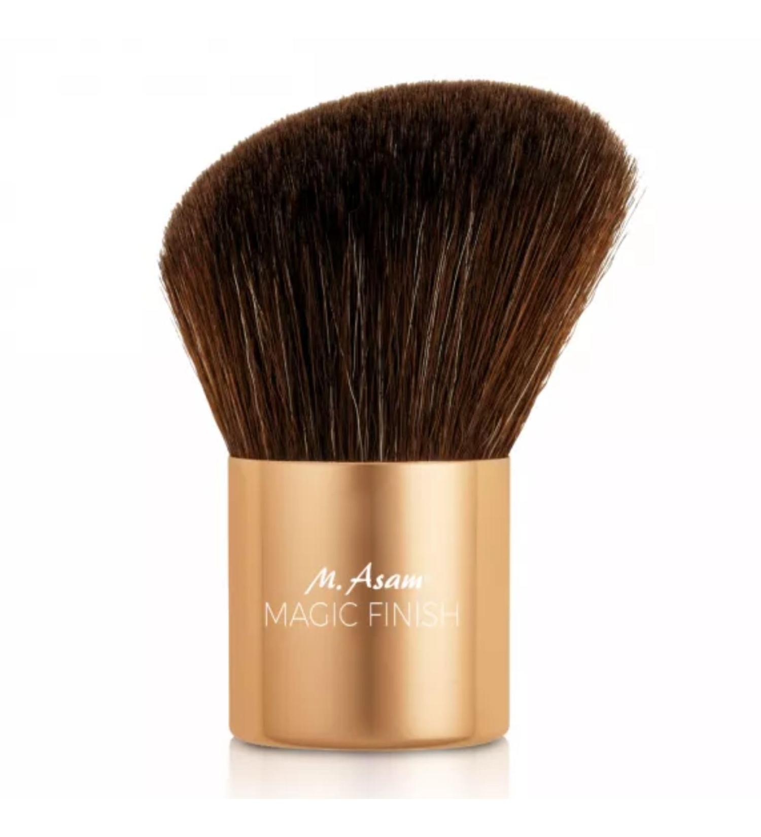 M. Asam Magic Finish Kabuki Brush - compact beveled make -up brush - perfect for make -up loose powder powder foundation blush bronzer & highlighter