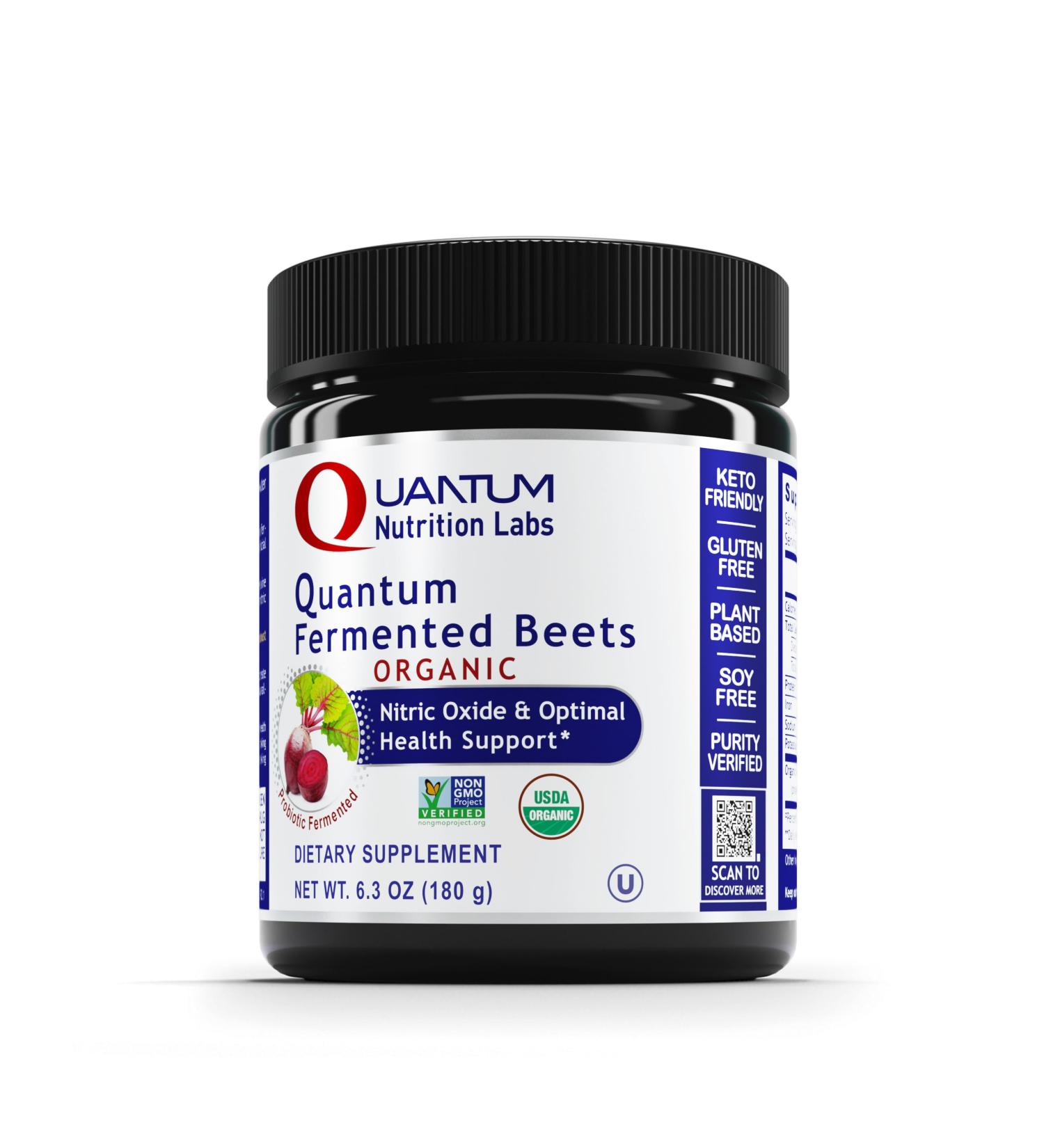 QNL Qultured Fermented Beets - Organic Beet Root Powder - Heart Health Supplement - Offers Immunity Support - Vegan Beet Supplement - Natural Source of Nitrates - 6.3 oz - Buy Online on GoSupps.com