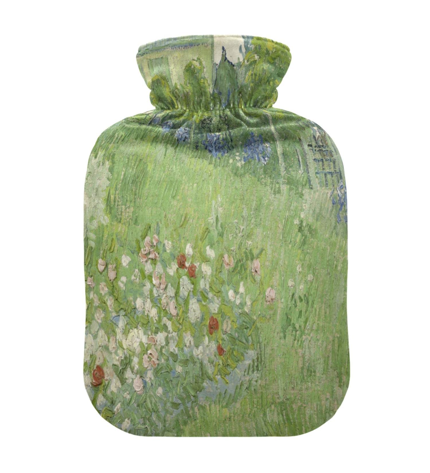 Van Gogh Daubigny's Garden Hot Water Bottle - Soft & Warm Cozy Comfort for Bed Hand Neck & Shoulders | Perfect Winter Essential - 1L - Buy Online on GoSupps.com