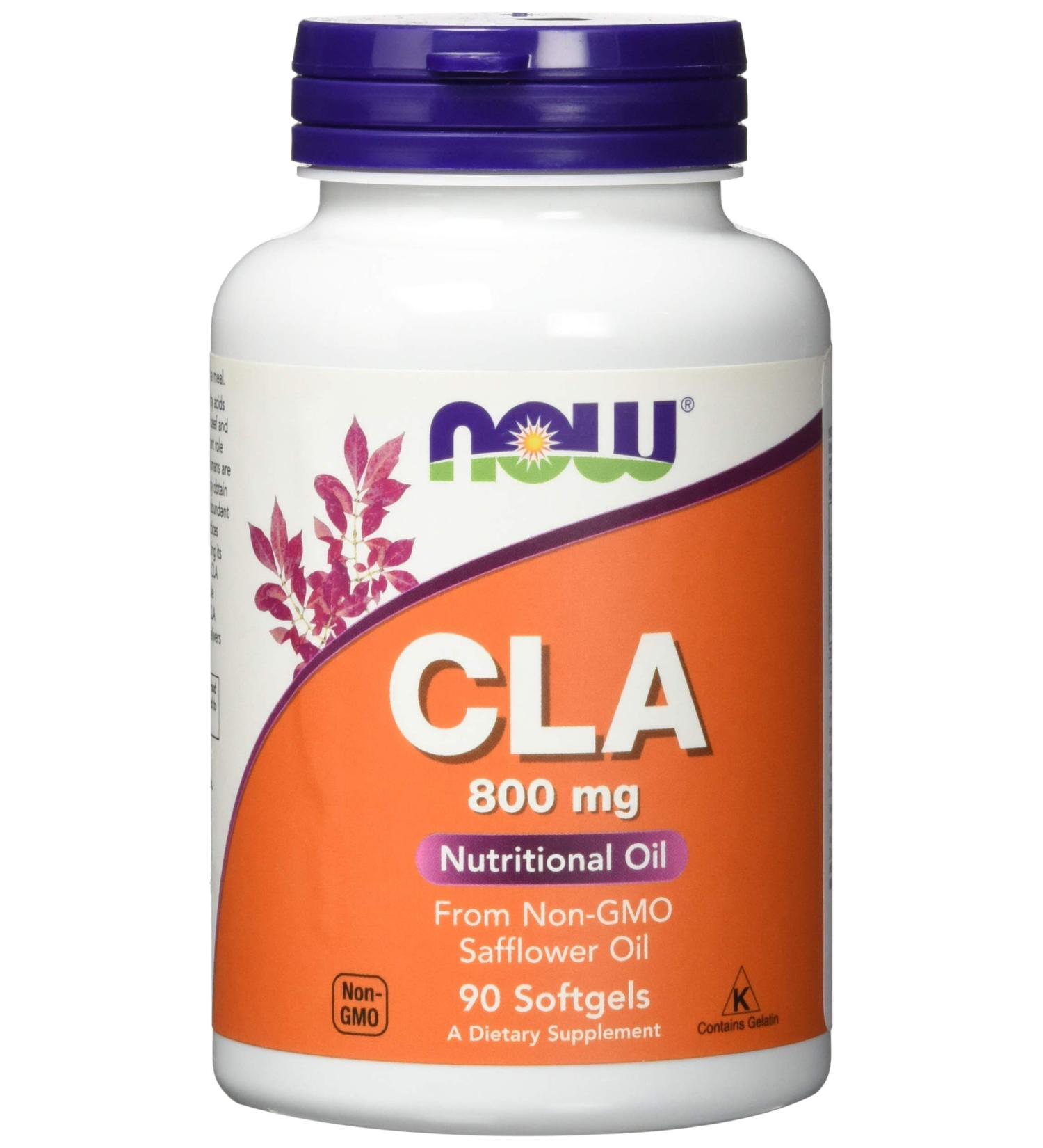 CLA 800mg Now Foods 90 Softgel - 90 Count (Pack of 1) | Conjugated Linoleic Acid Supplement - Buy Online on GoSupps.com