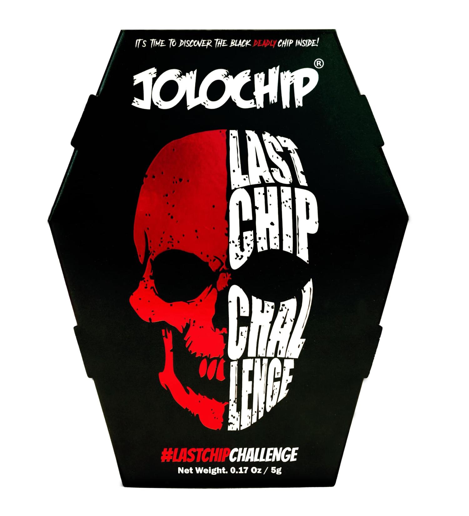 Jolochip Last-Chip-Challenge (Lot de 1) | Croustilles de tortilla pic es extr mes | Puce la plus chaude du monde | Snack chaud ultime | 5 g - Buy Online on GoSupps.com