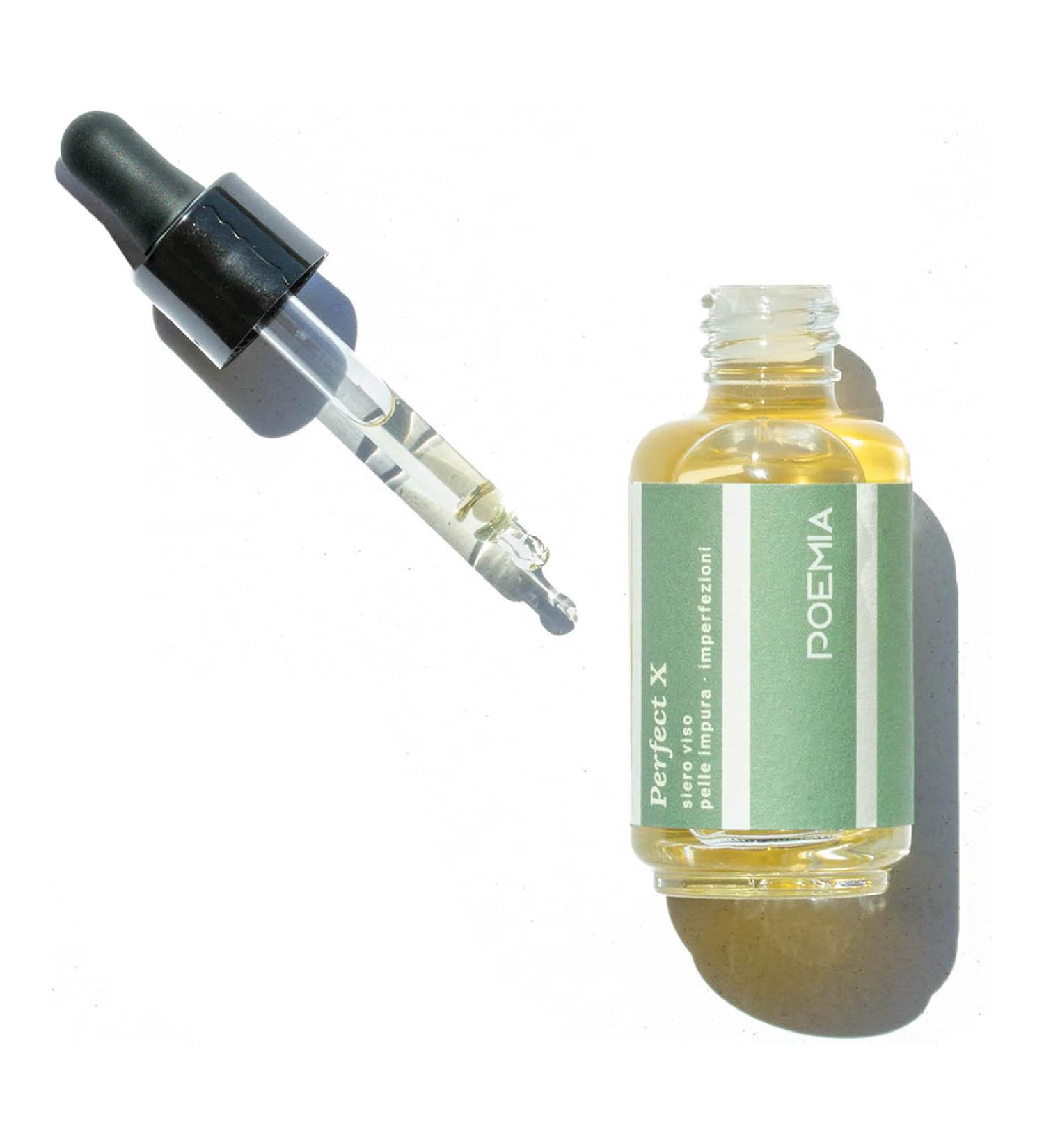  POEMIA Poemia Gel Acne Serum with Niacinamide Grains Organic Tea Tree Oil Vegan Pore Expander Oily/Combination Skin Made in Italy 30 ml - Buy Online on GoSupps.com