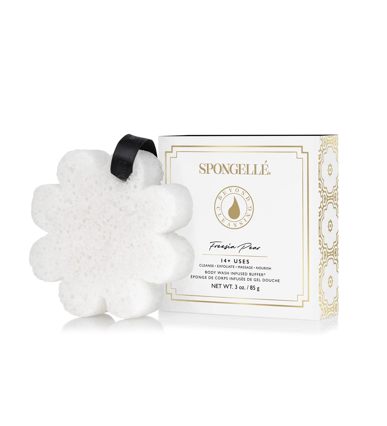 Spongell Freesia Pear 85g: Luxurious Body Wash Infused Buffer - Buy Online on GoSupps.com