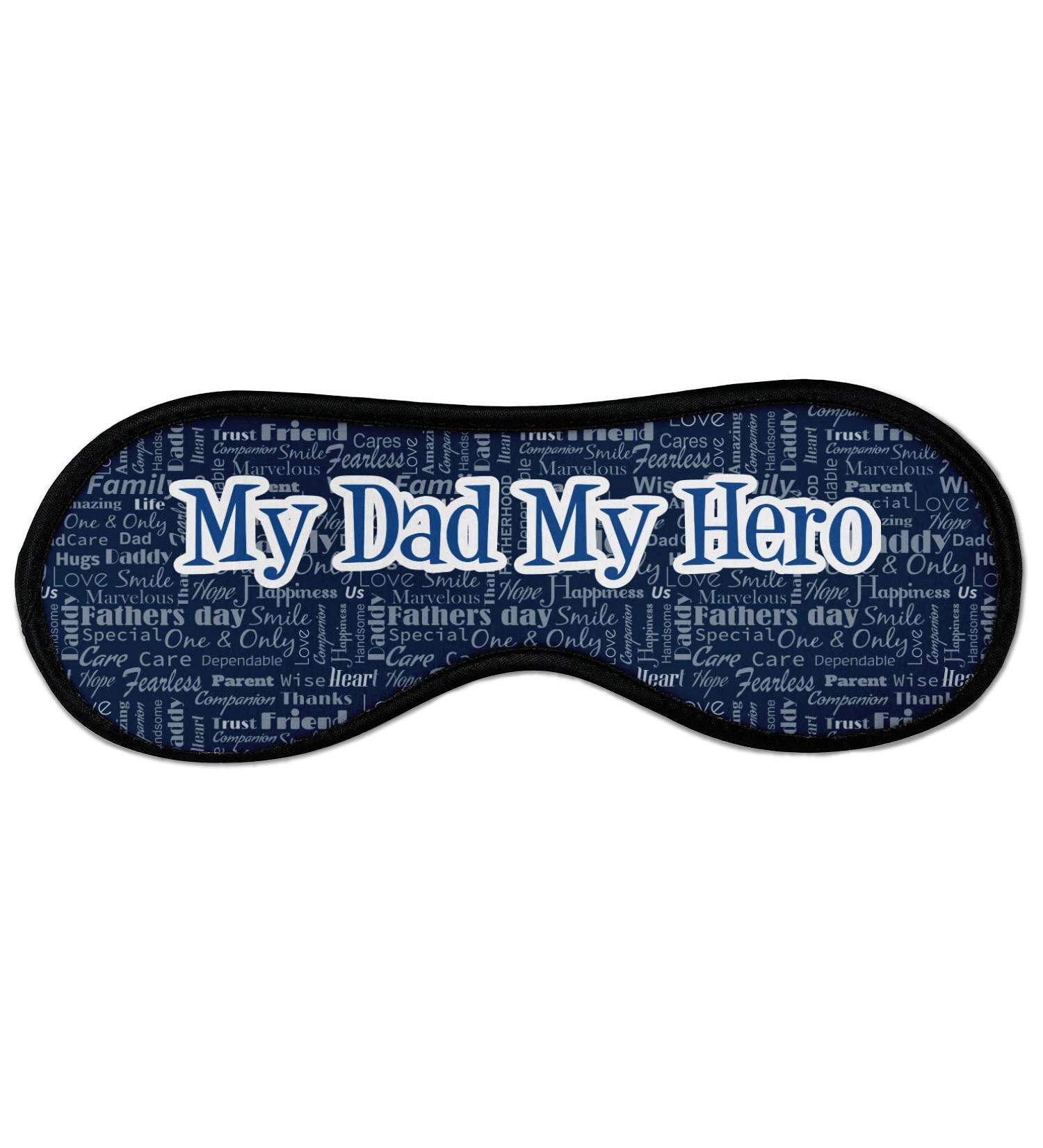 Personalized My Father My Hero Sleeping Eye Masks - Large | Unique Gift for Dad | International Shipping Available - Buy Online on GoSupps.com