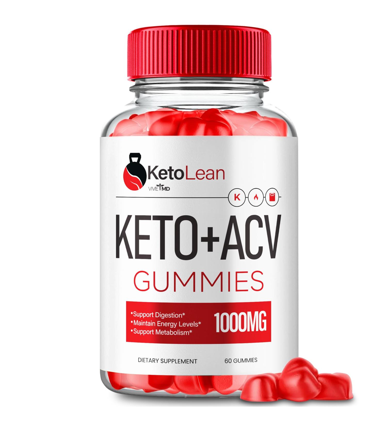 Buy Keto Lean ACV Gummies 1000MG - All Natural Apple Cider Vinegar & Vitamin B12 - Lean Keto Gummies Reviews (60 Count) - Maximum Strength for Weight Loss - Buy Online on GoSupps.com