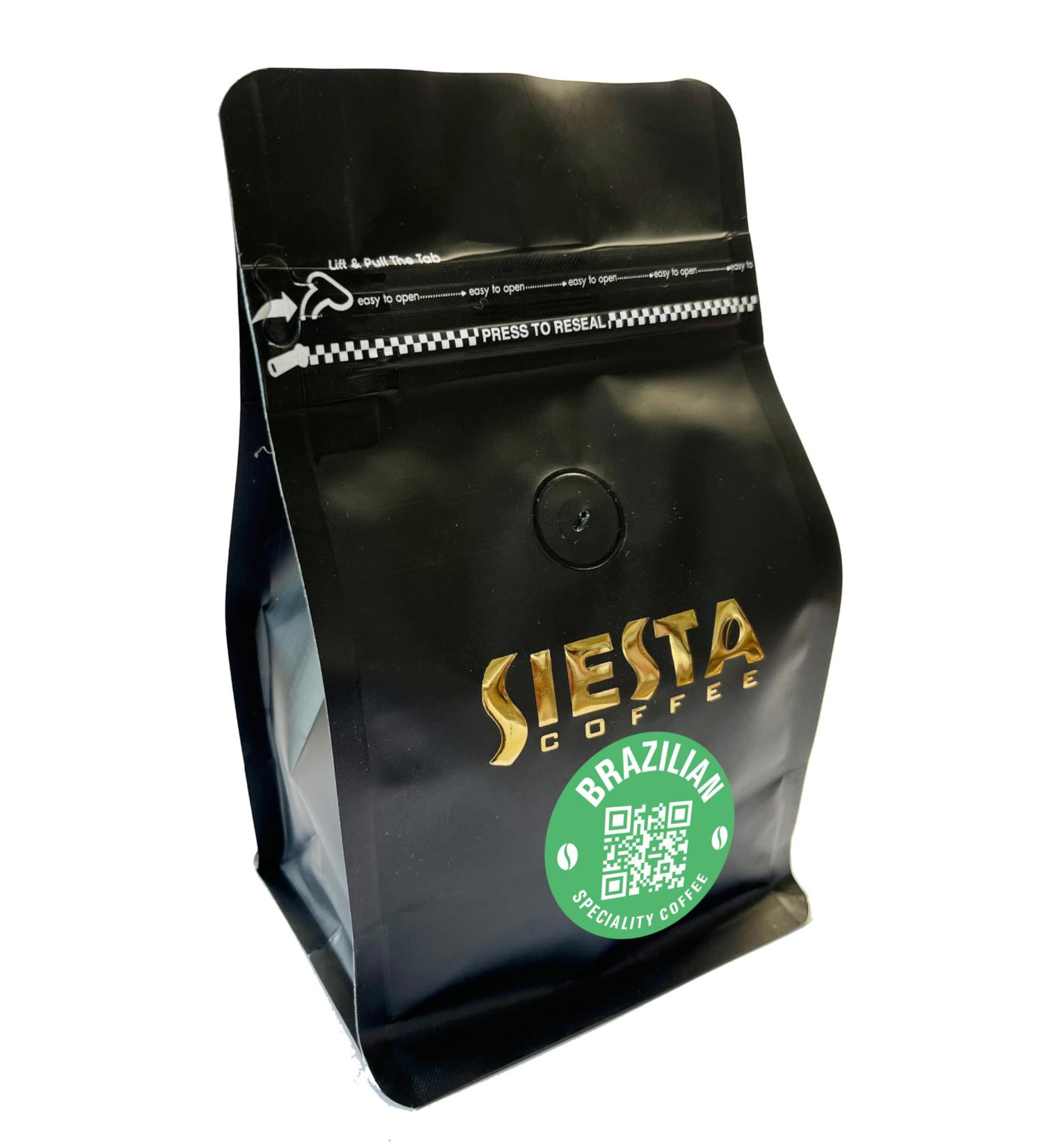 Siesta Coffee BRAZILIAN speciality organic coffee PRE-GROUND 250g Brazilian Pre Ground 1.00 g (Pack of 1) - Buy Online on GoSupps.com