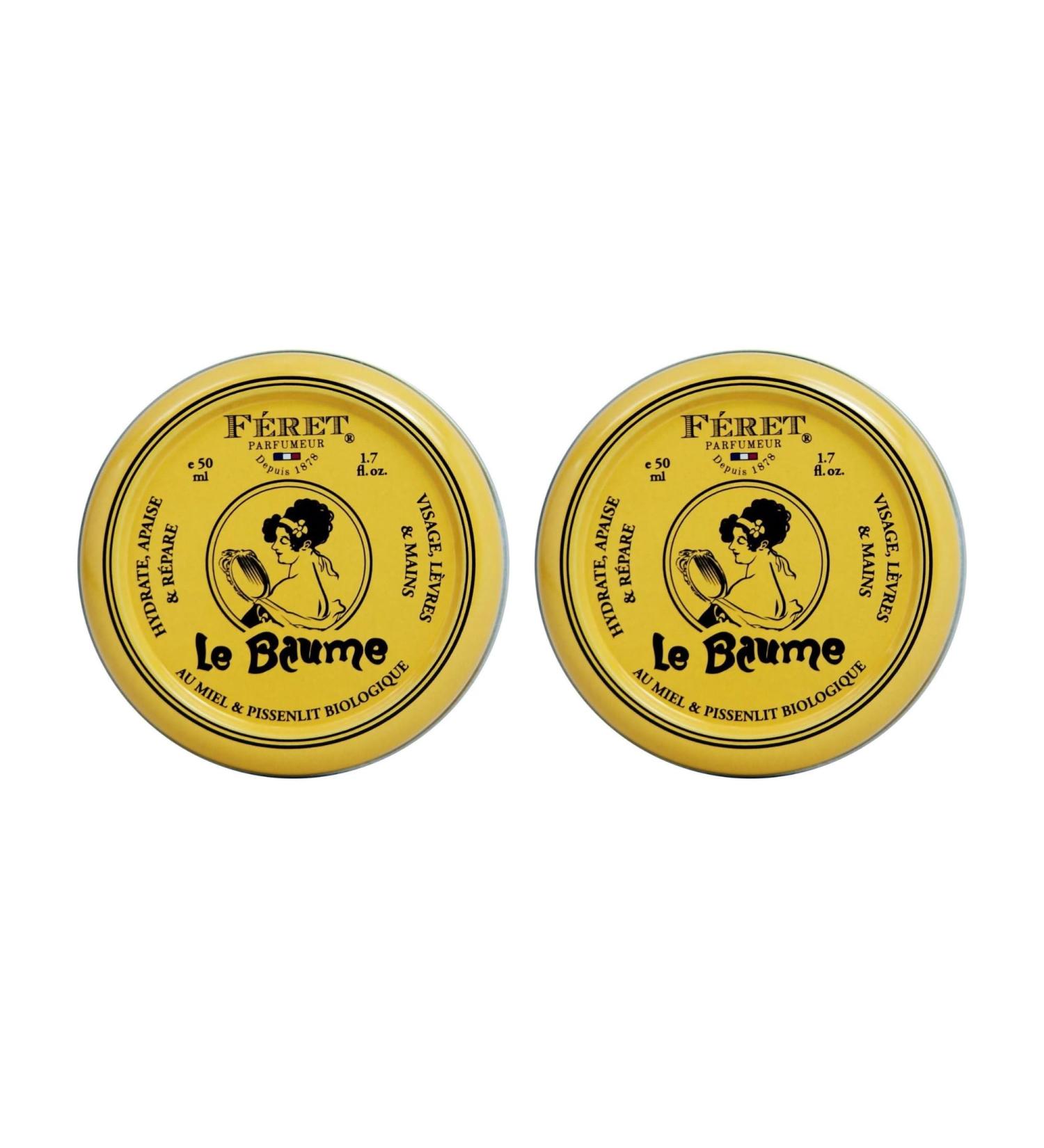 Feret Le Baume Multi-Purpose Balm Rose Poudr Deeply Hydrating Moisturizer for Dry Cracked Skin Cuticles - Natural Lip Balm with Shea Butter & Honey-Made in France Pack 2-50ml/1.7 Ounce Rose Poudr 1.7 Ounce - Set of 2 - Buy Online on GoSupps.com