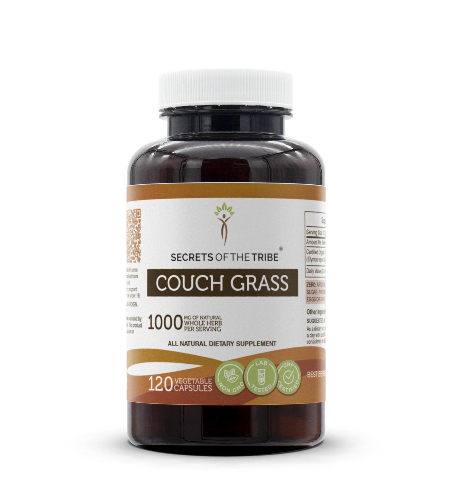 Secrets of the Tribe Couch Grass 120 Capsules 1000 mg Couchgrass (Couch Grass Elymus repens) Dried Root (120 Capsules) 120 Count (Pack of 1) - Buy Online on GoSupps.com